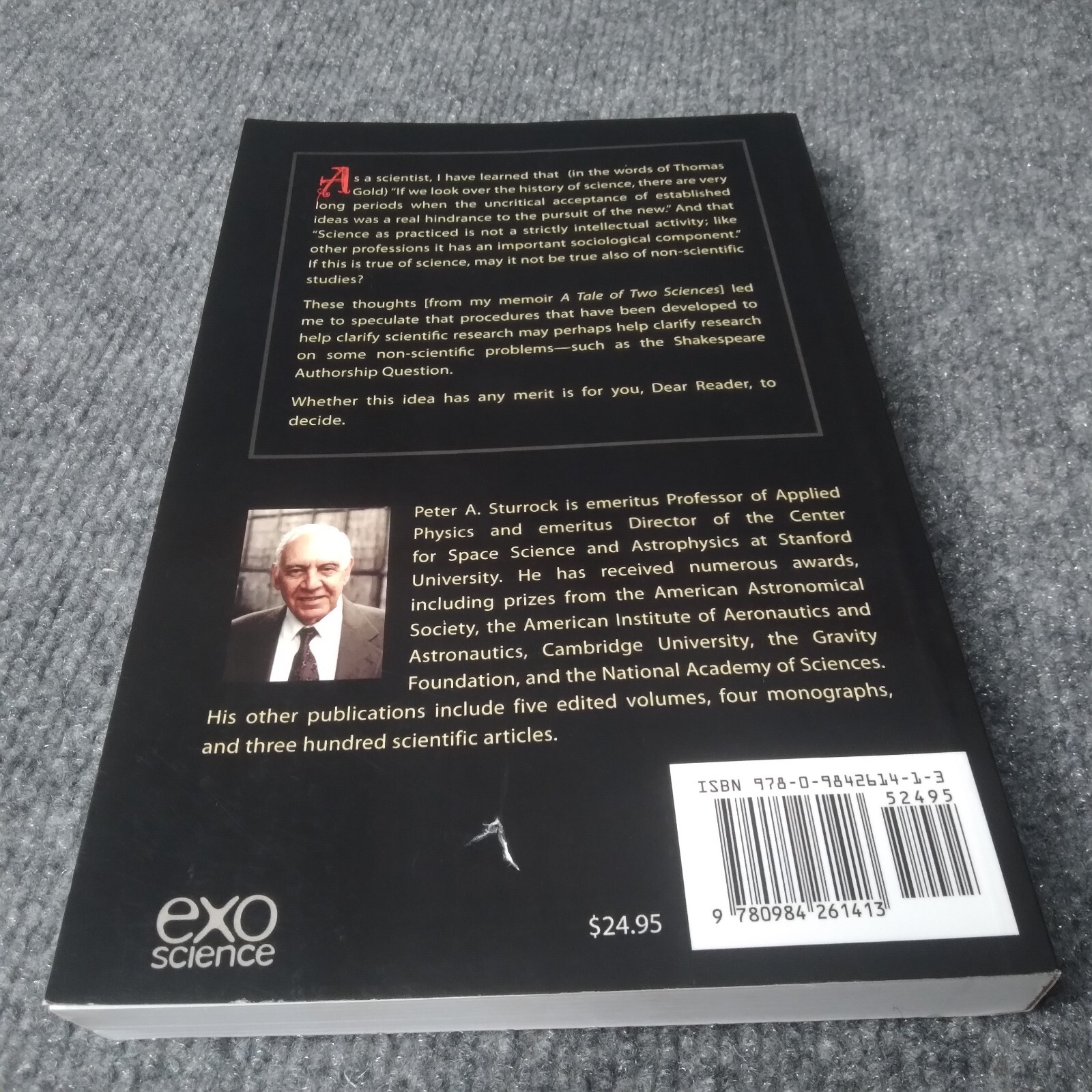 AKA Shakespeare: A Scientific Approach to the Authorship Question – ACCEPTABLE