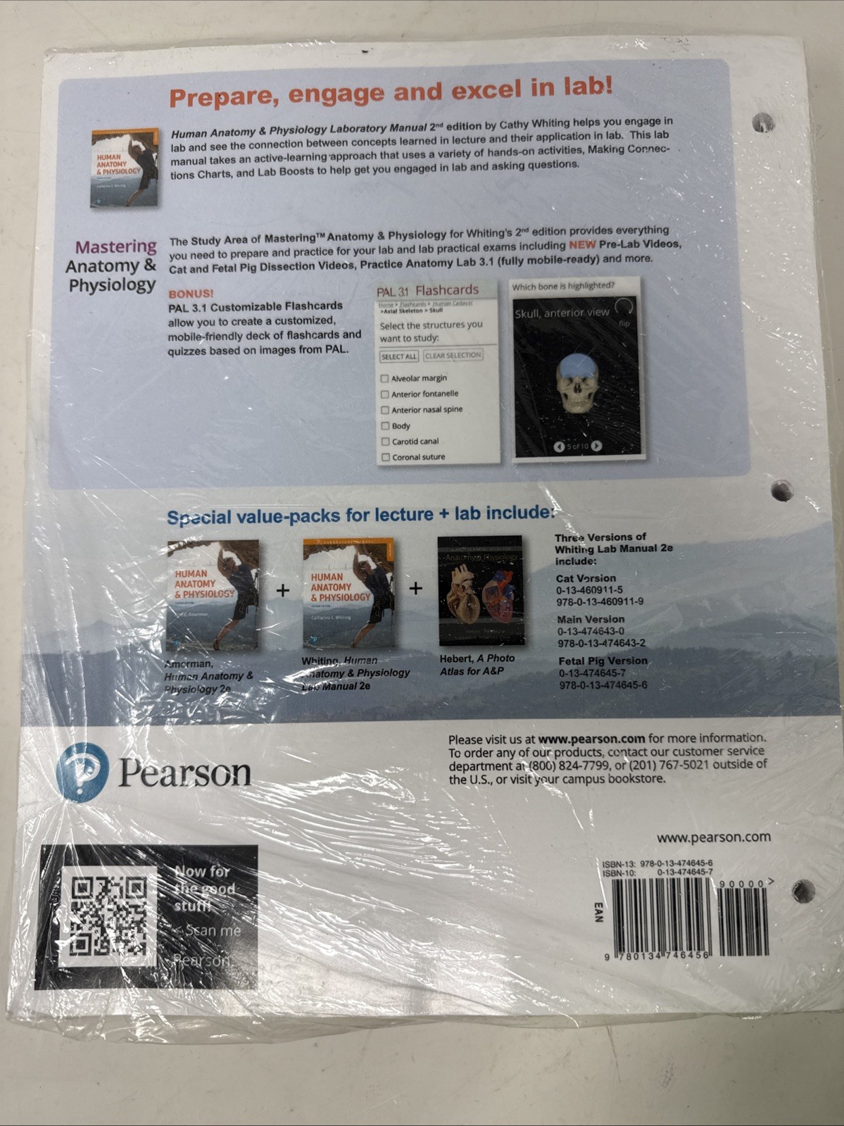 Human Anatomy & Physiology Laboratory Manual: Second Ed. Fetal Pig. Looseleaf
