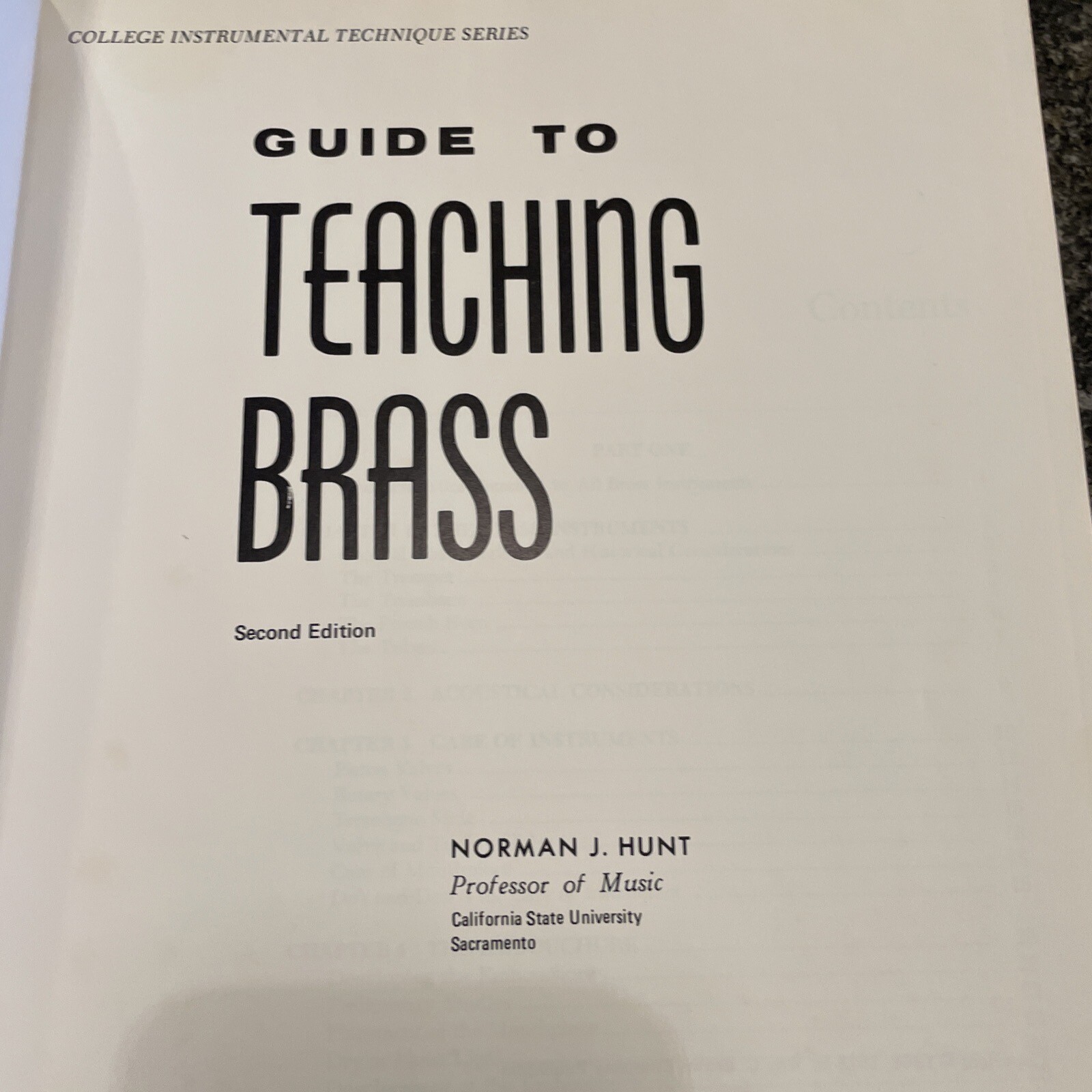 Guide to Teaching Brass by Norman J. Hunt
