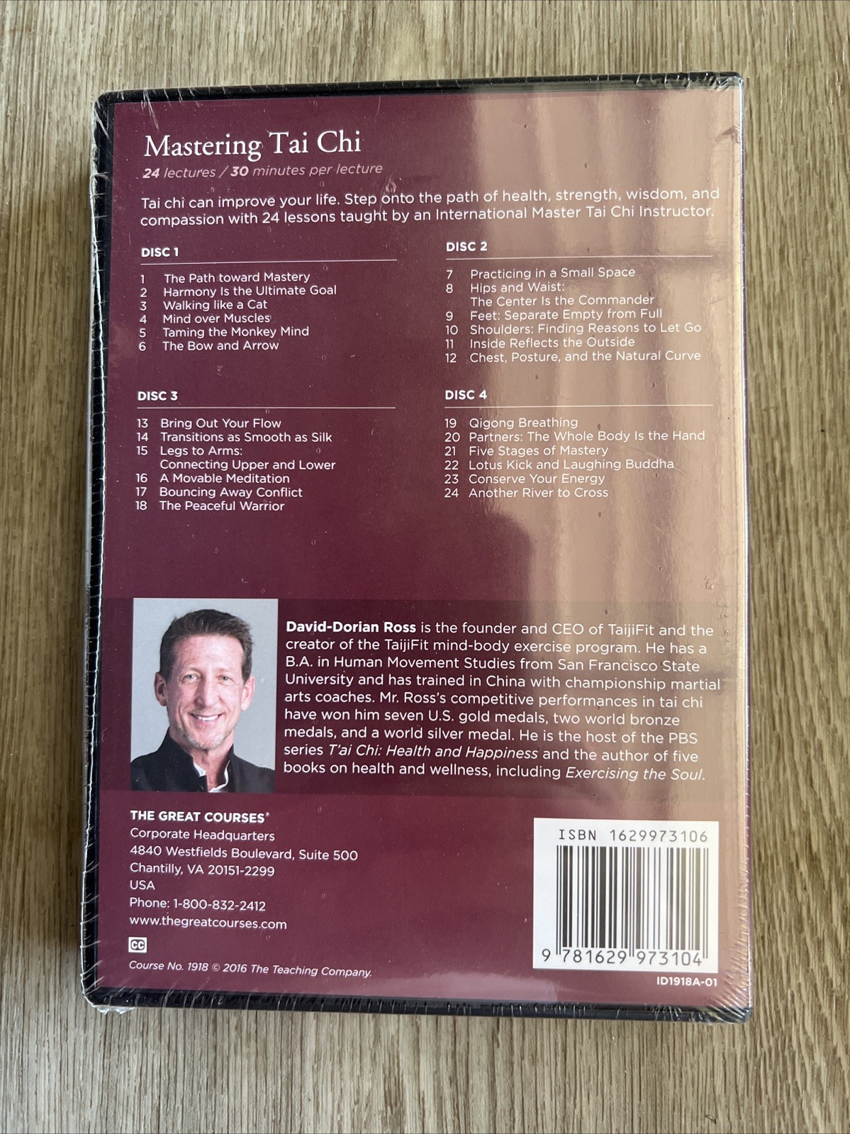 Great Courses Mastering Tai Chi 4-Dis DVD & Guidebook *NEW* David-Dorian Ross