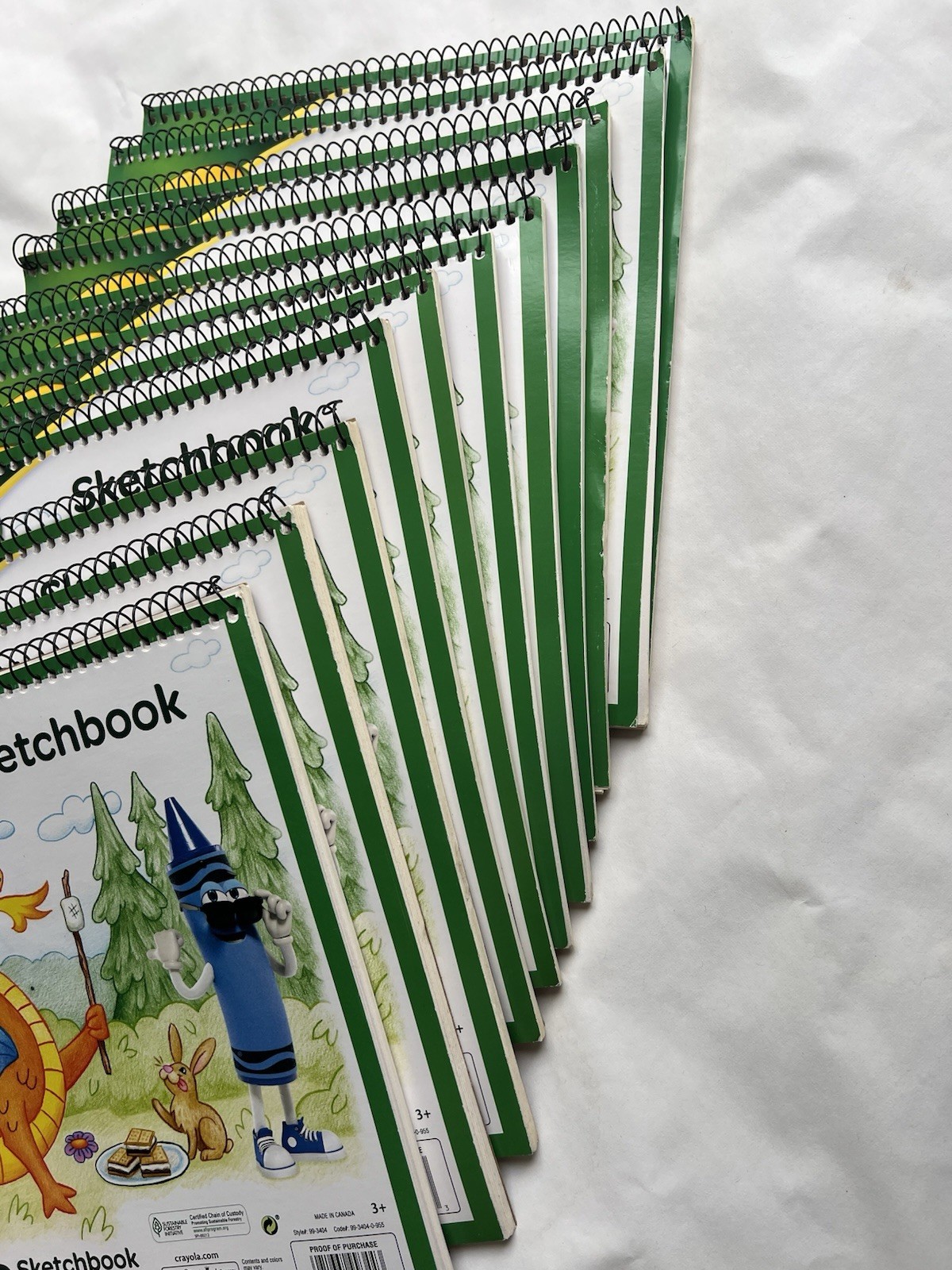 Lot of 11 Crayola Sketchbook 9″ X 9″ 22cm×22cm 40 Pages Drawing Notebook Canada