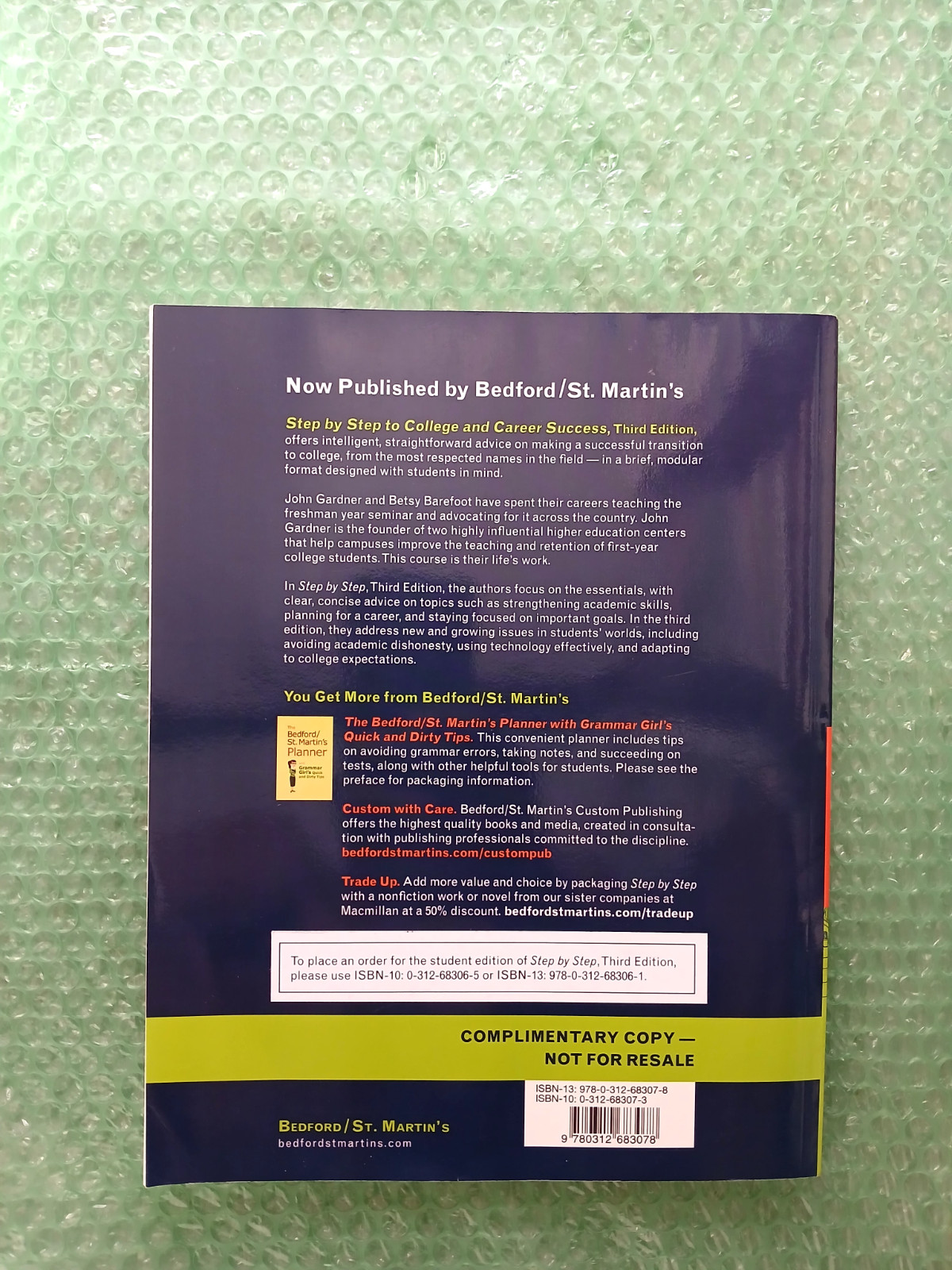 Step by Step to College and Career Success by Gardner, John N.