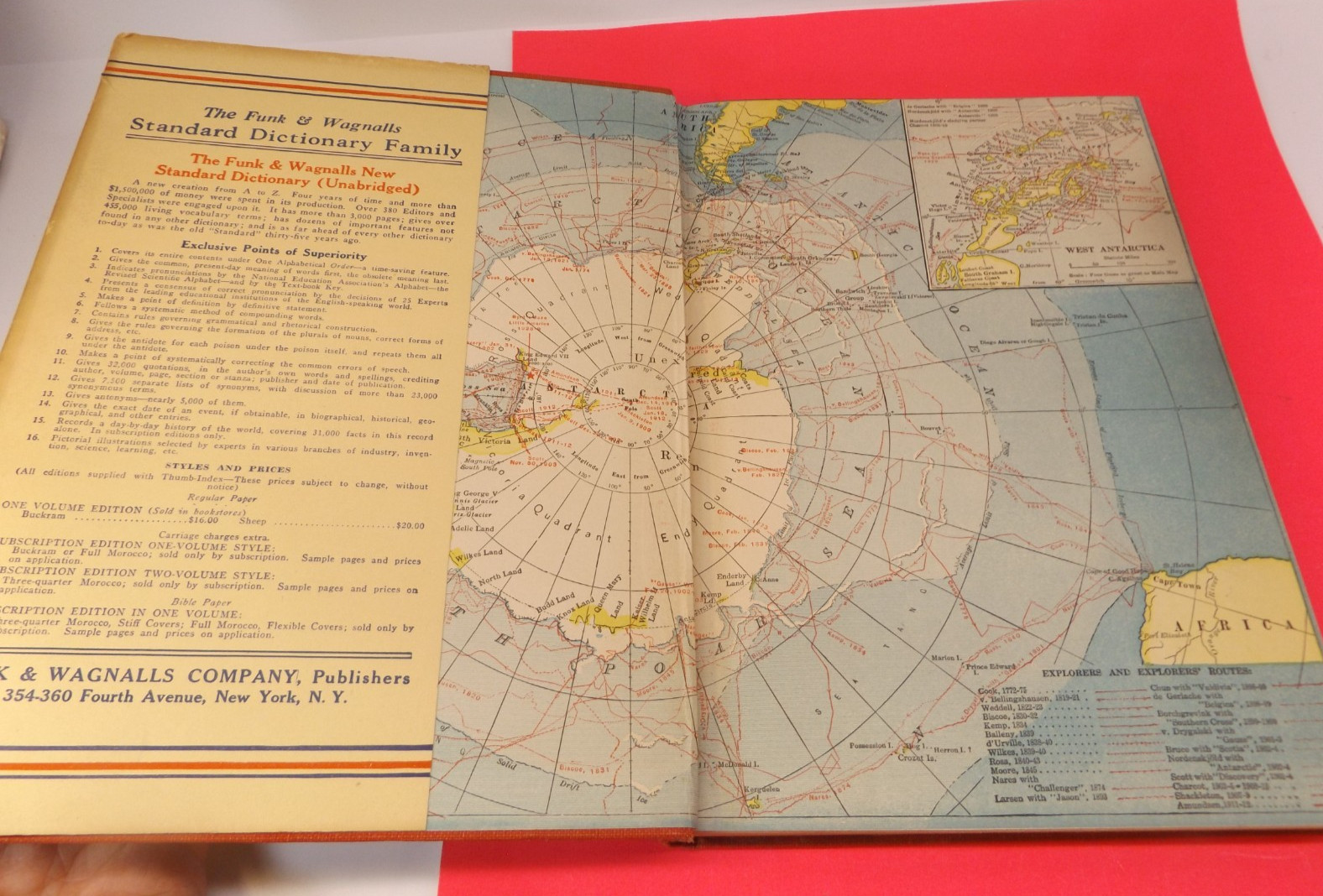 The Literary Digest 1929 Atlas of the World and Gazetteer Funk & Wagnalls