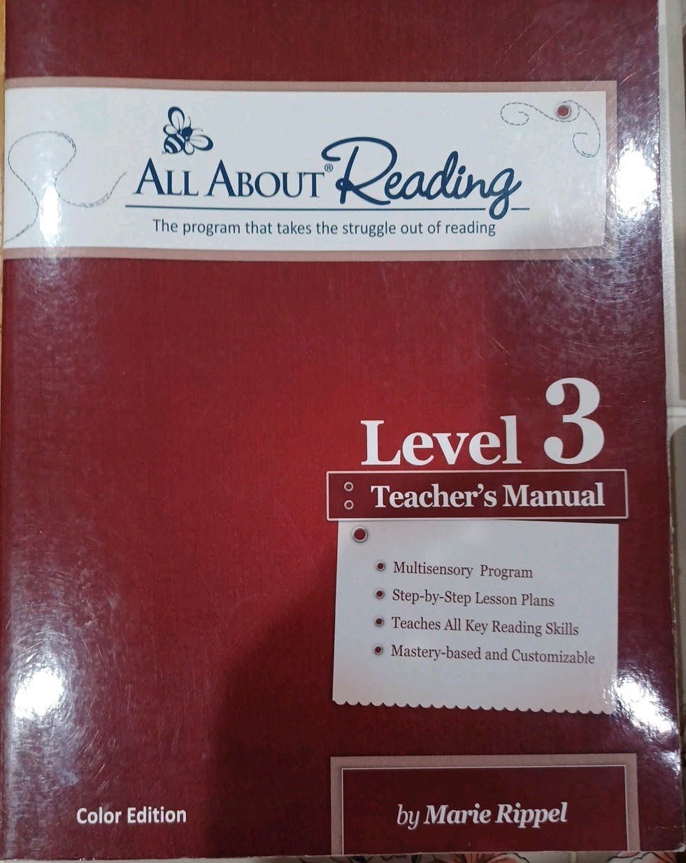 Lot Of 3 All About Reading Level 3 Teacher Manual And Readers Color Vol 1 & 2
