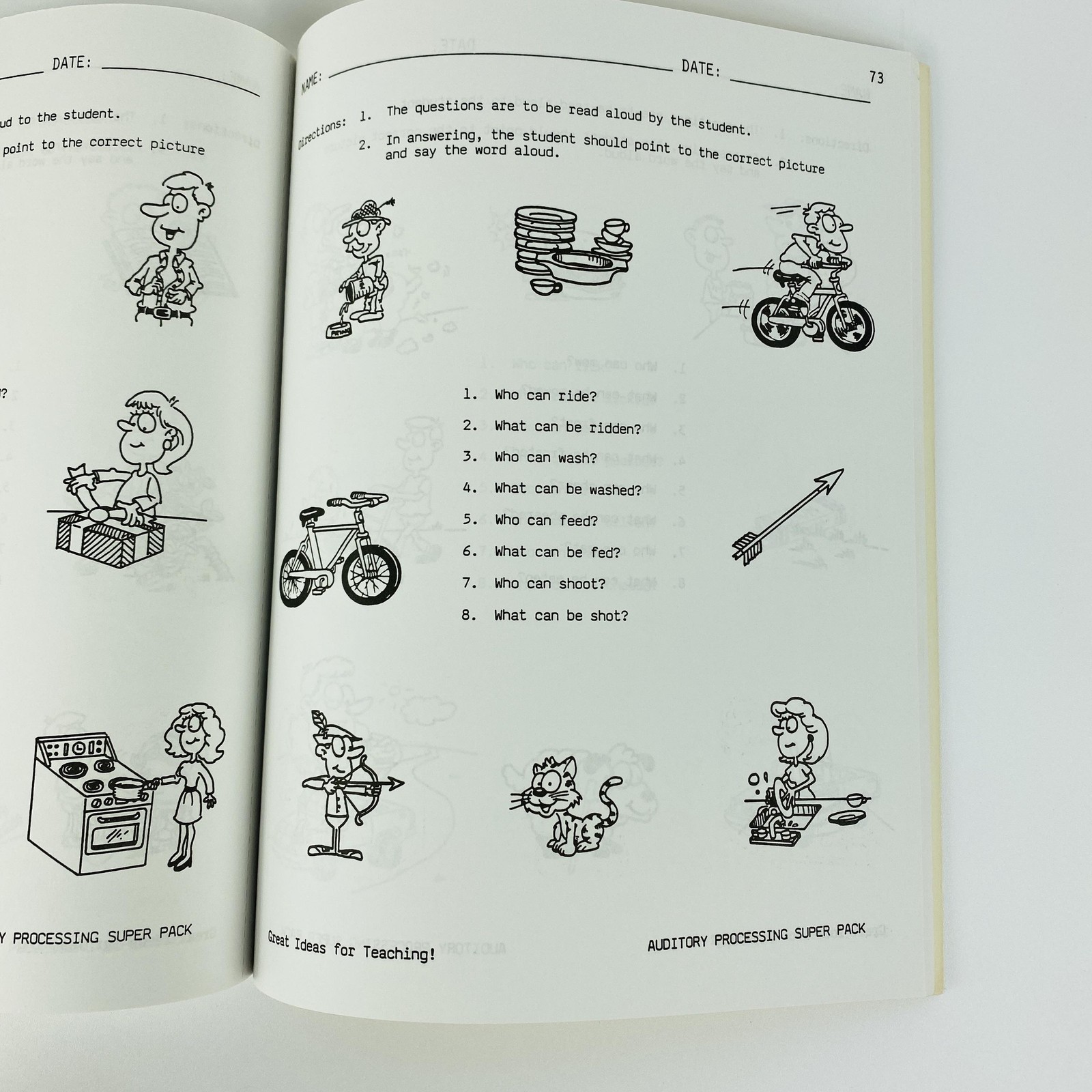 Auditory Processing Super Pack In-Out Round About Discovery Motion Education Lot