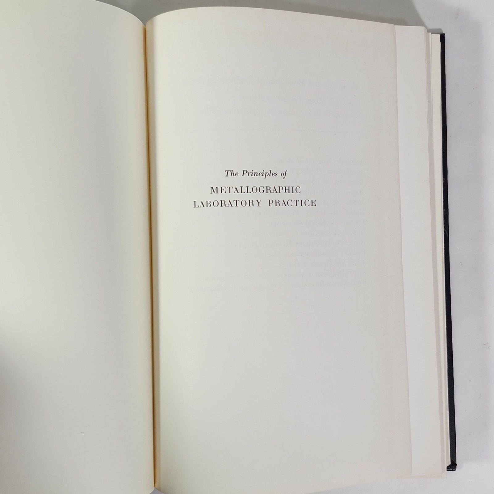 Metallurgy Metallurgical Engineering 3rd Ed Kehl 1949 Metallographic HC Book