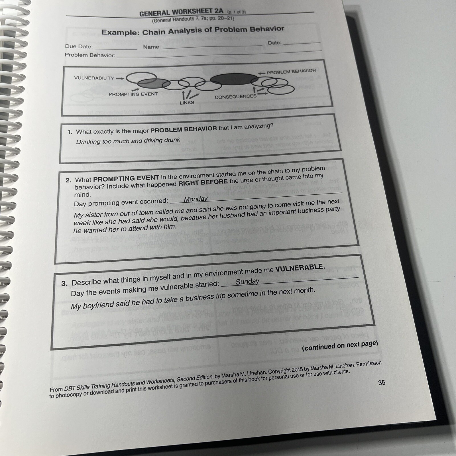 DBT Skills Training Handouts and – Paperback, by Linehan Marsha M. – Good