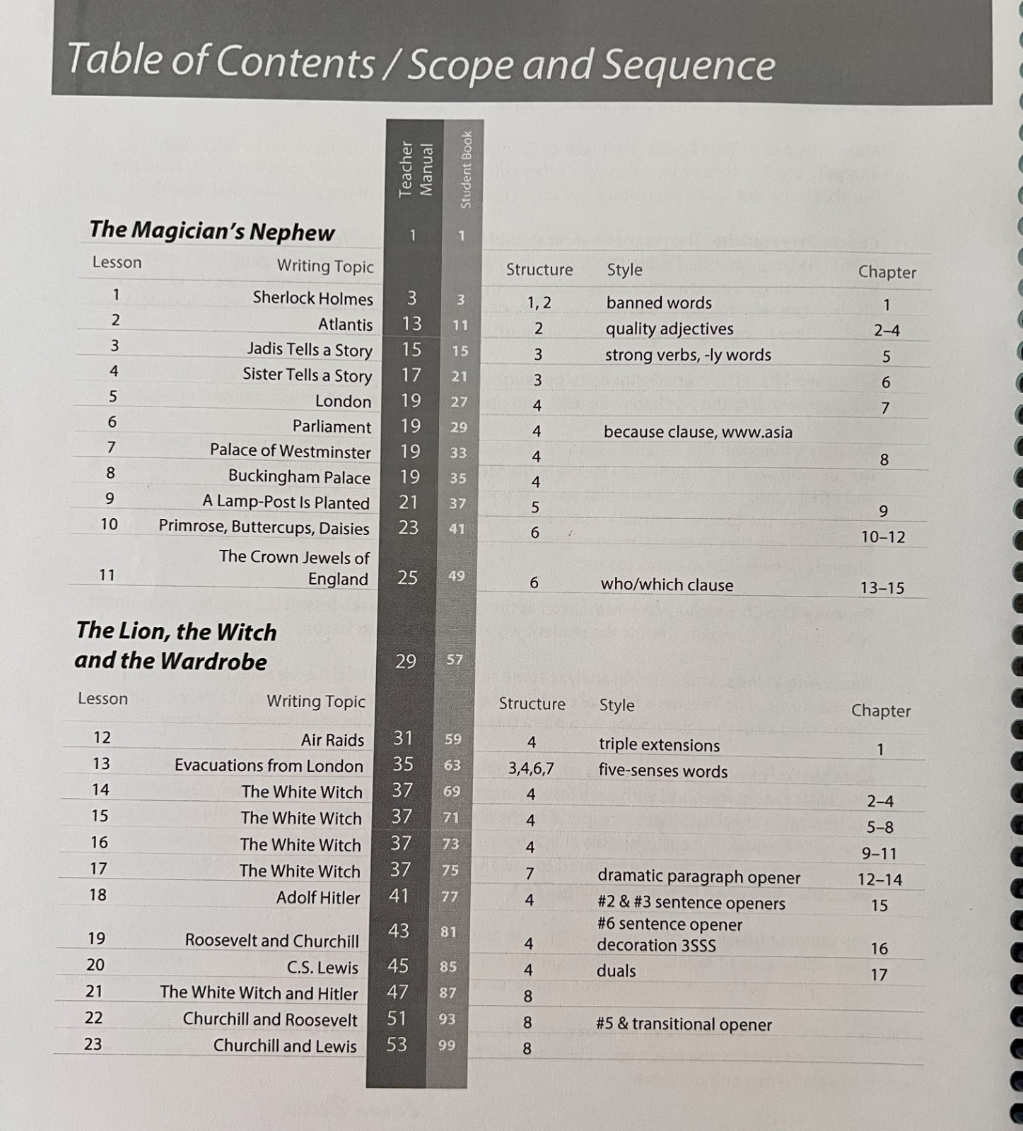 IEW: Following Narnia: Writing Lessons in Structure and Style 2nd Edition, 2013