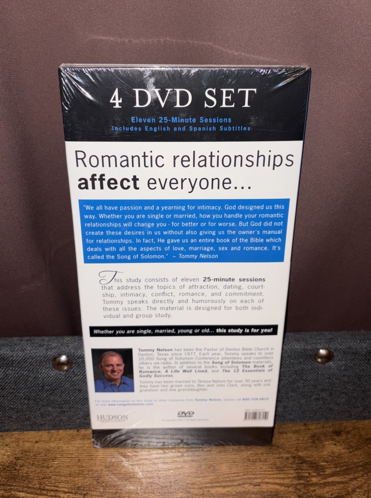 4 DVD Set-Song of Solomon-Tommy Nelson-10th Anniversary Edition-Bible Study-2005