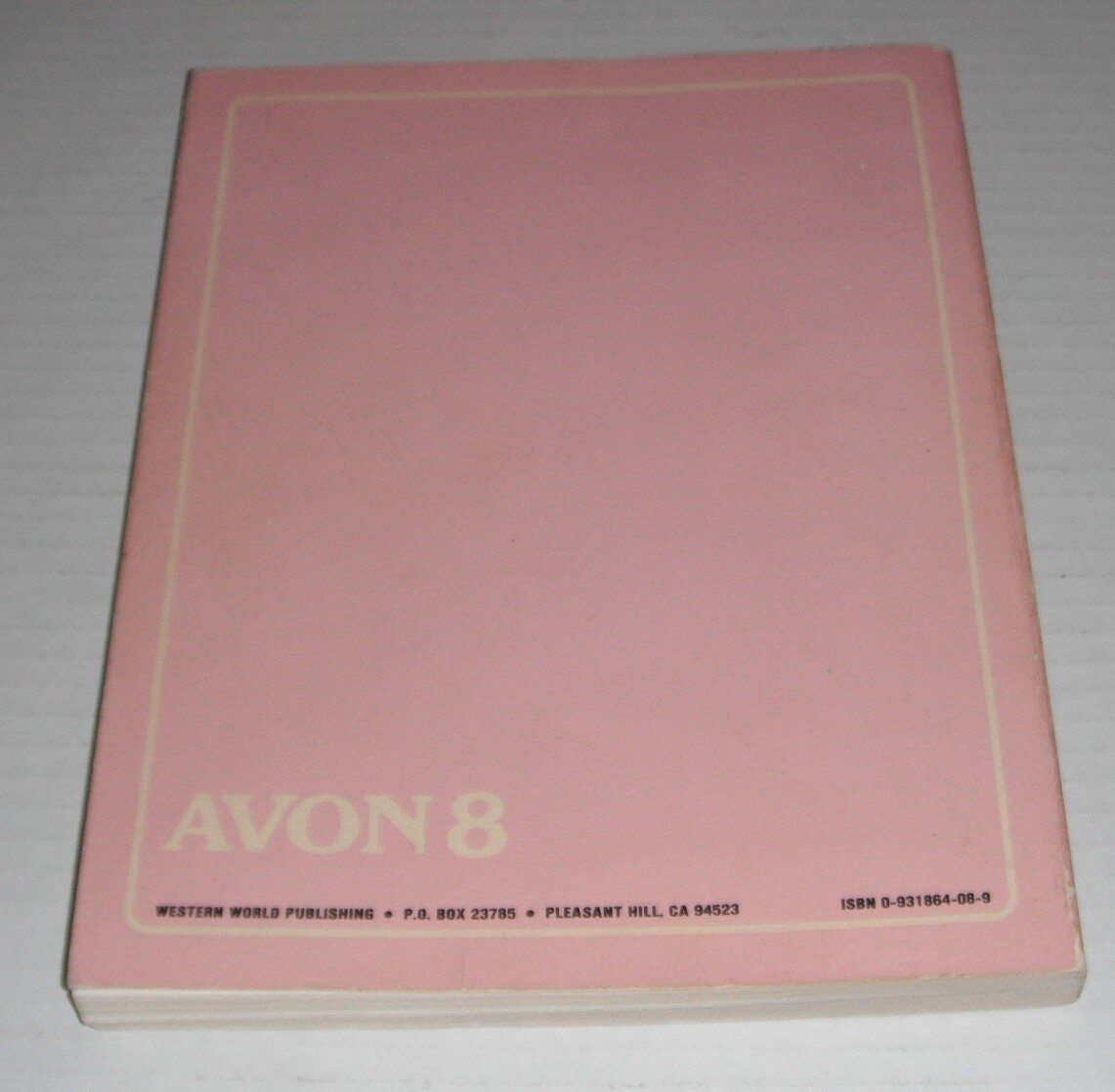 Avon 8–handbook + guide..1985 soft…approx 340 pages…USA…$ 24.95 List–no