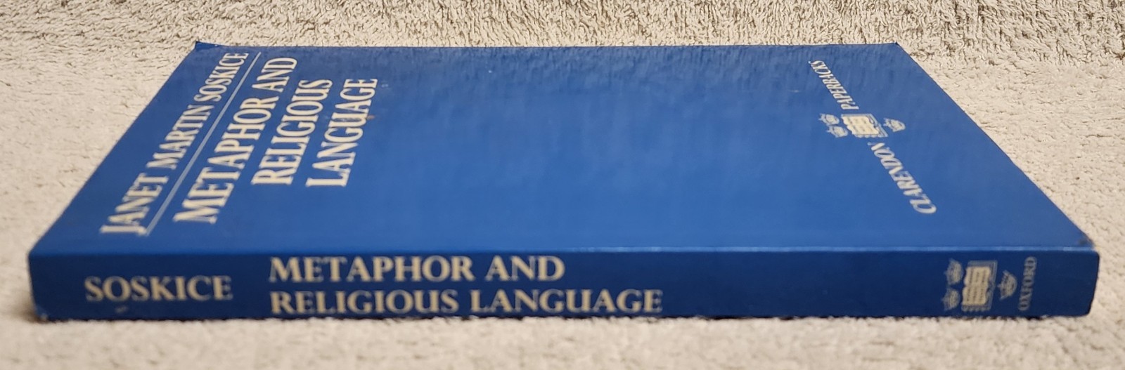 Metaphor and Religious Language by Janet Martin Soskice 1988 Paperback Clarendon