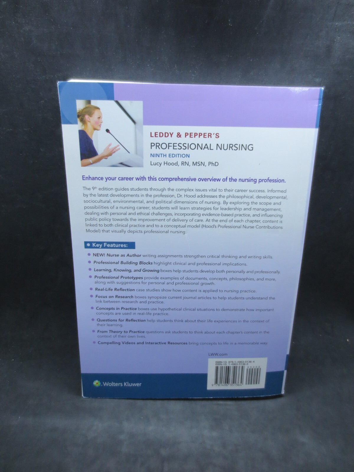 Leddy & Pepper’s Professional Nursing Ninth Edition by Lucy Hood 2017 Paperback