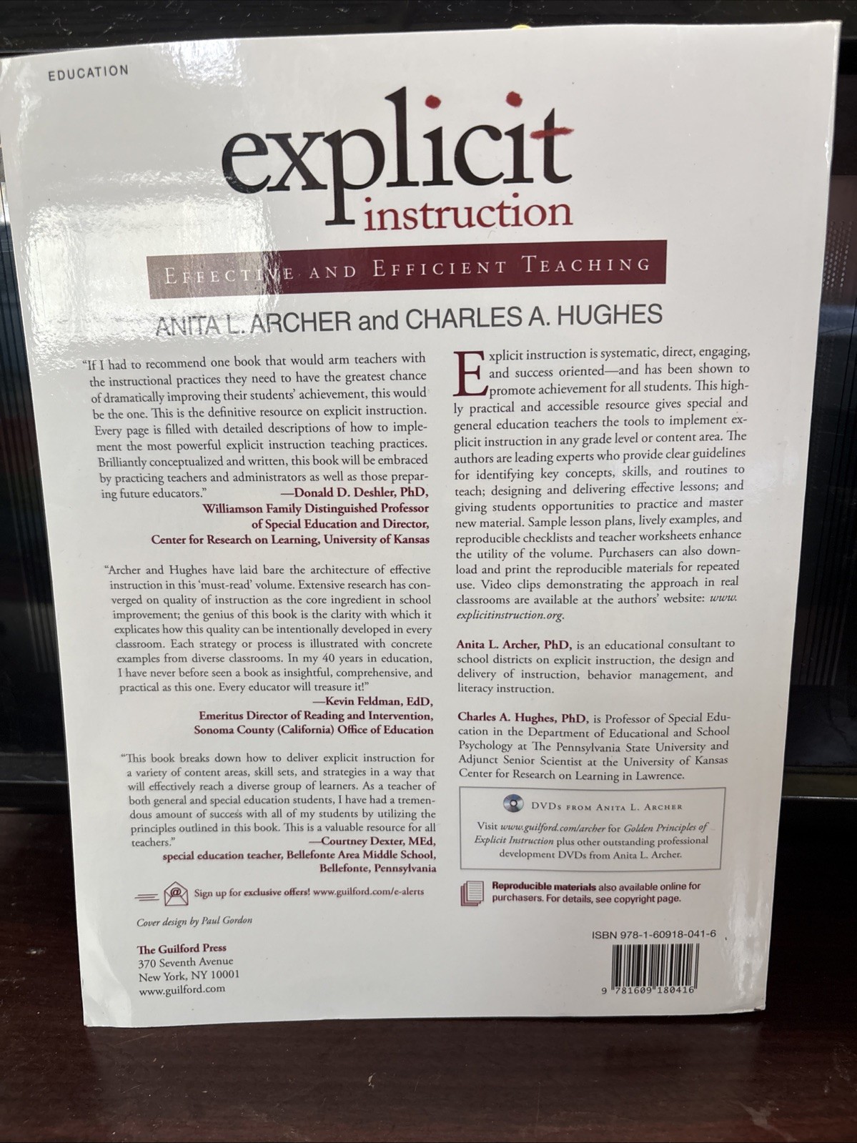 Explicit Instruction Effective and Efficient Teaching 2011 PB By Archer & Hughes