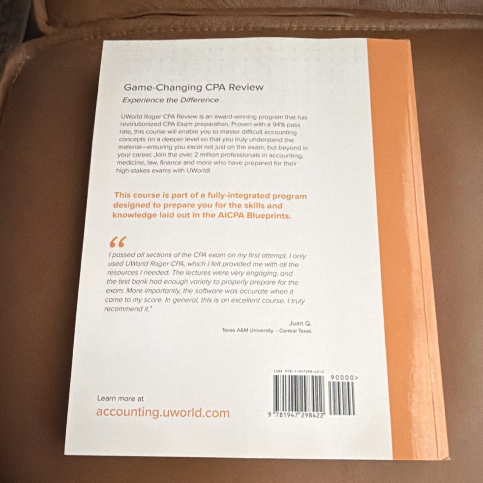 UWorld Roger CPA Review REG Regulation 2022 Ed. Roger Philipp [Paperback]
