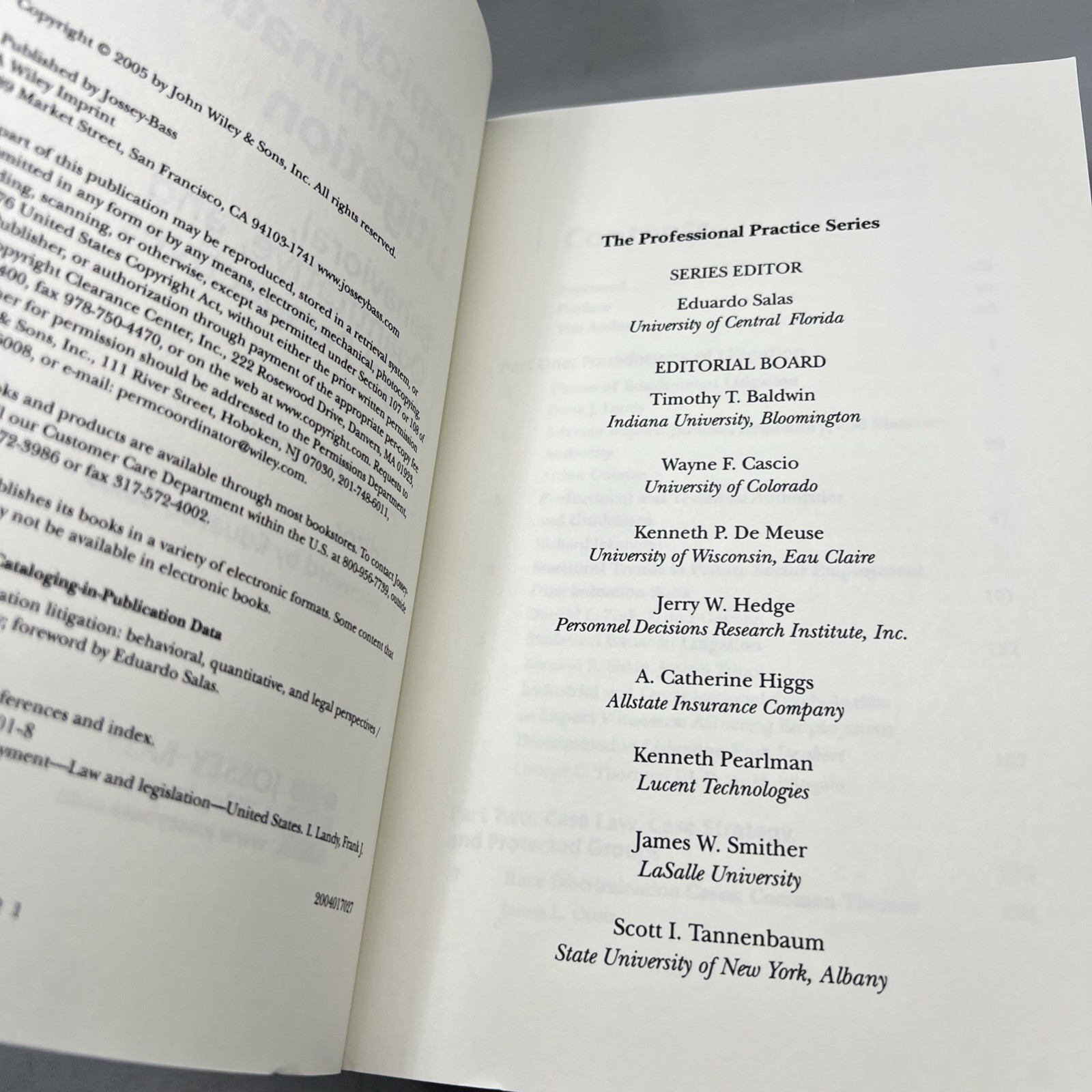JB Siop Professional Practice Ser.: Employment Discrimination Litigation :…