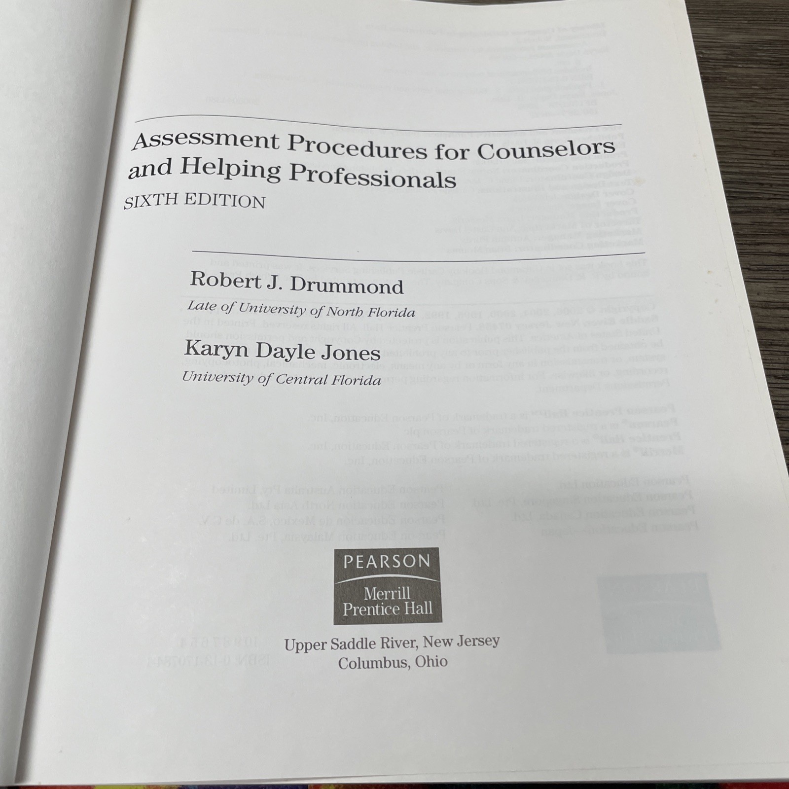 Assessment Procedures for Counselors and Helping Professionals by Drummond