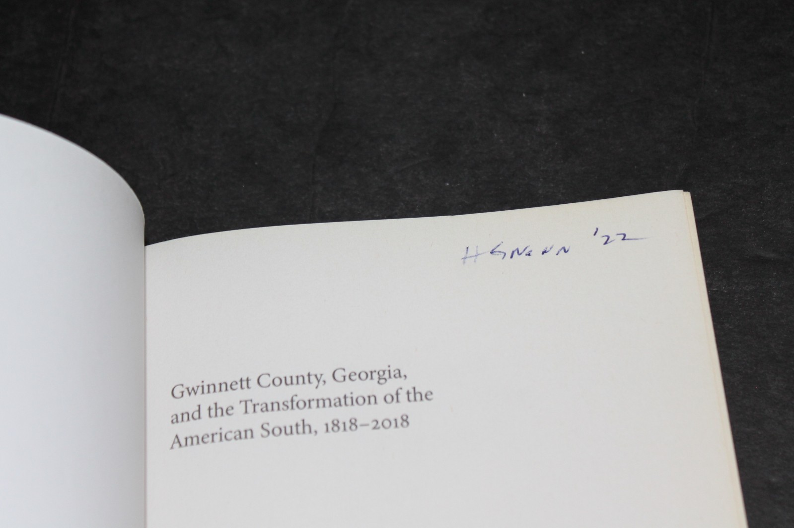 GWINNETT COUNTY, GEORGIA : Transformation of the American South (2022 TPB)