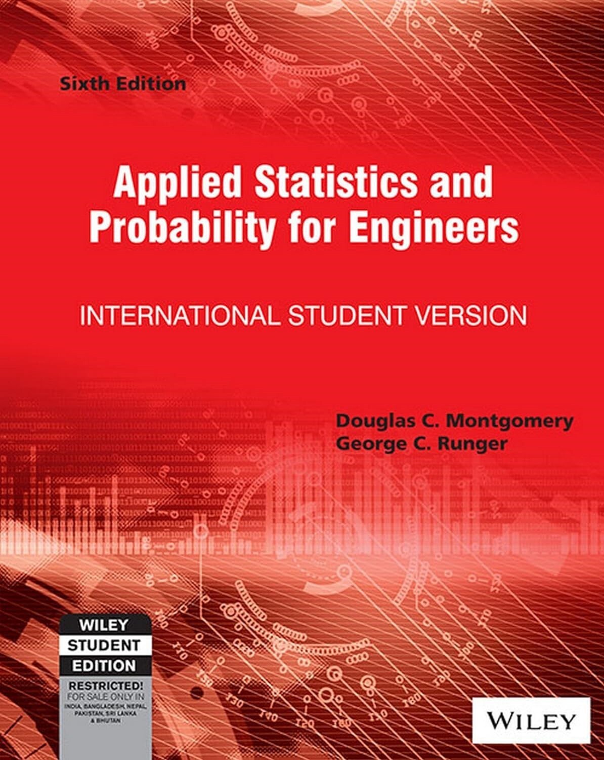 New:Applied Statistics Probability Engineers by 6th INTL ED ‘Free Ship from USA’