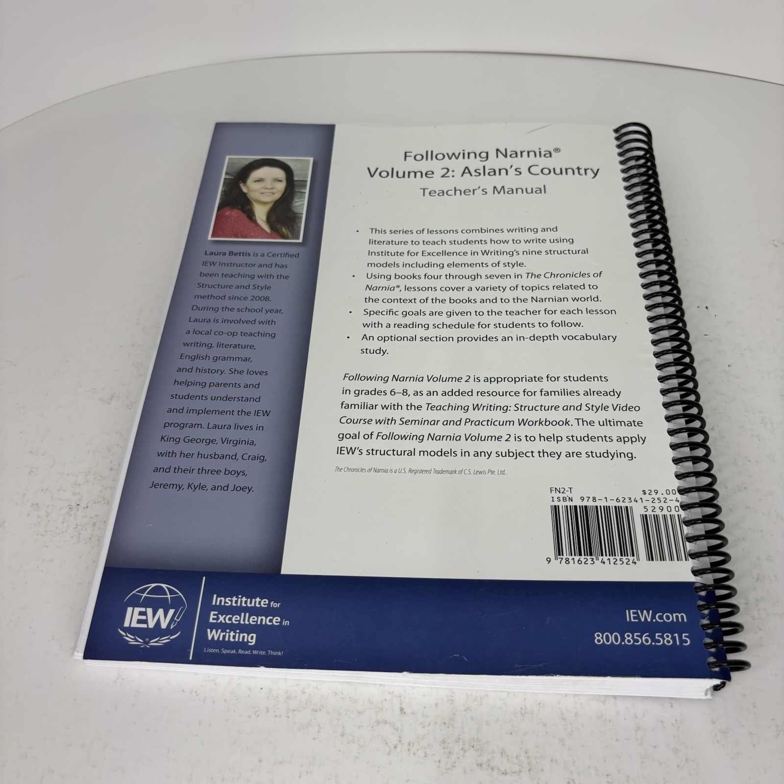 IEW Following Narnia Volume 2 Teacher’s Manual Homeschool Writing Curriculum