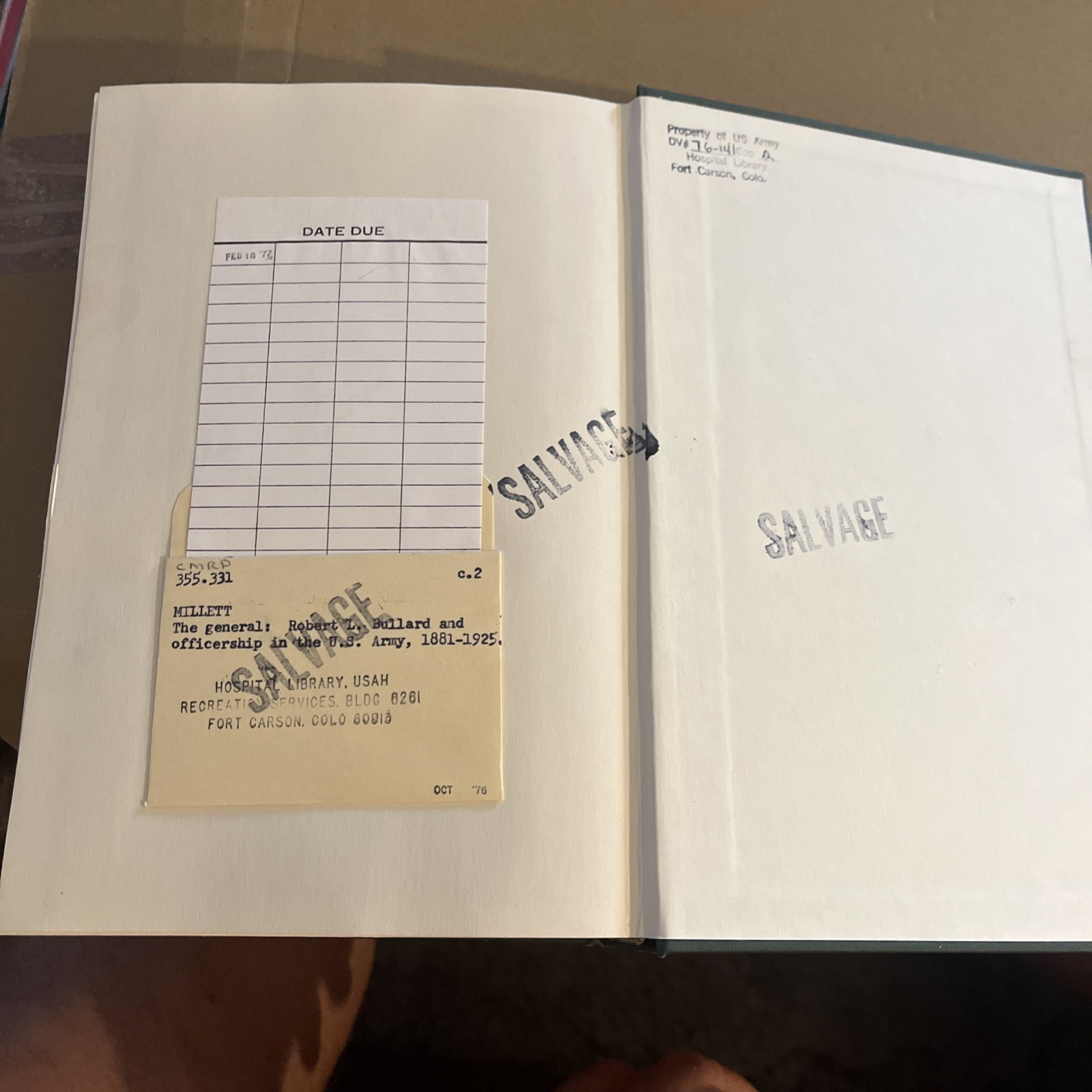 The General: Robert L. Bullard and Officership in the United States Army, 1975