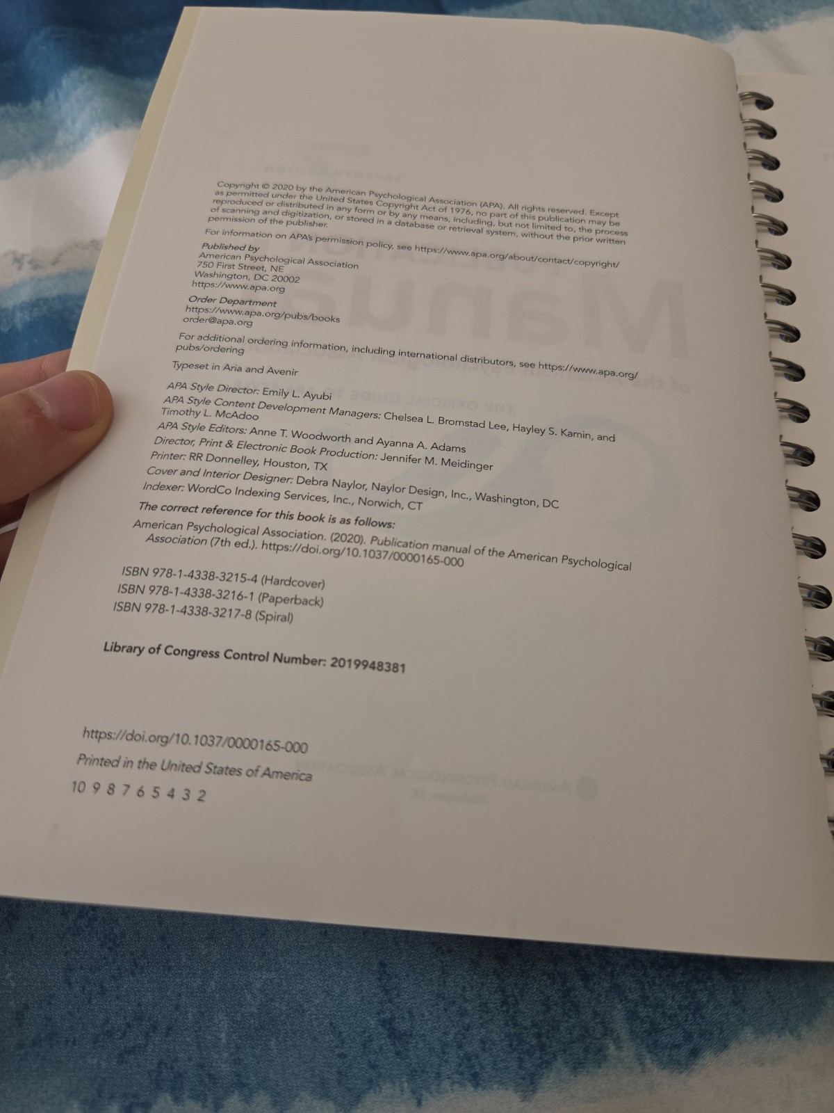 Publication Manual (OFFICIAL) 7th Edition of the American Psychological…
