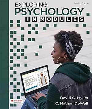 Exploring Psychology in Modules – Paperback, by Myers David G.; DeWall C. – Good