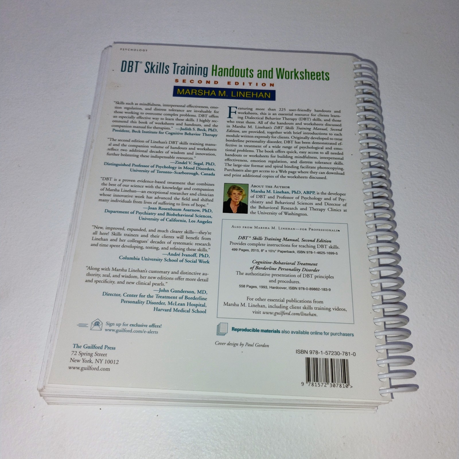 DBT Skills Training Handouts and Worksheets by Marsha M. Linehan (2014, Trade…