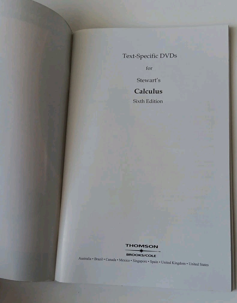 Text-Specific DVDs for Stewart’s Calculus GE: James Stewart PC/Mac