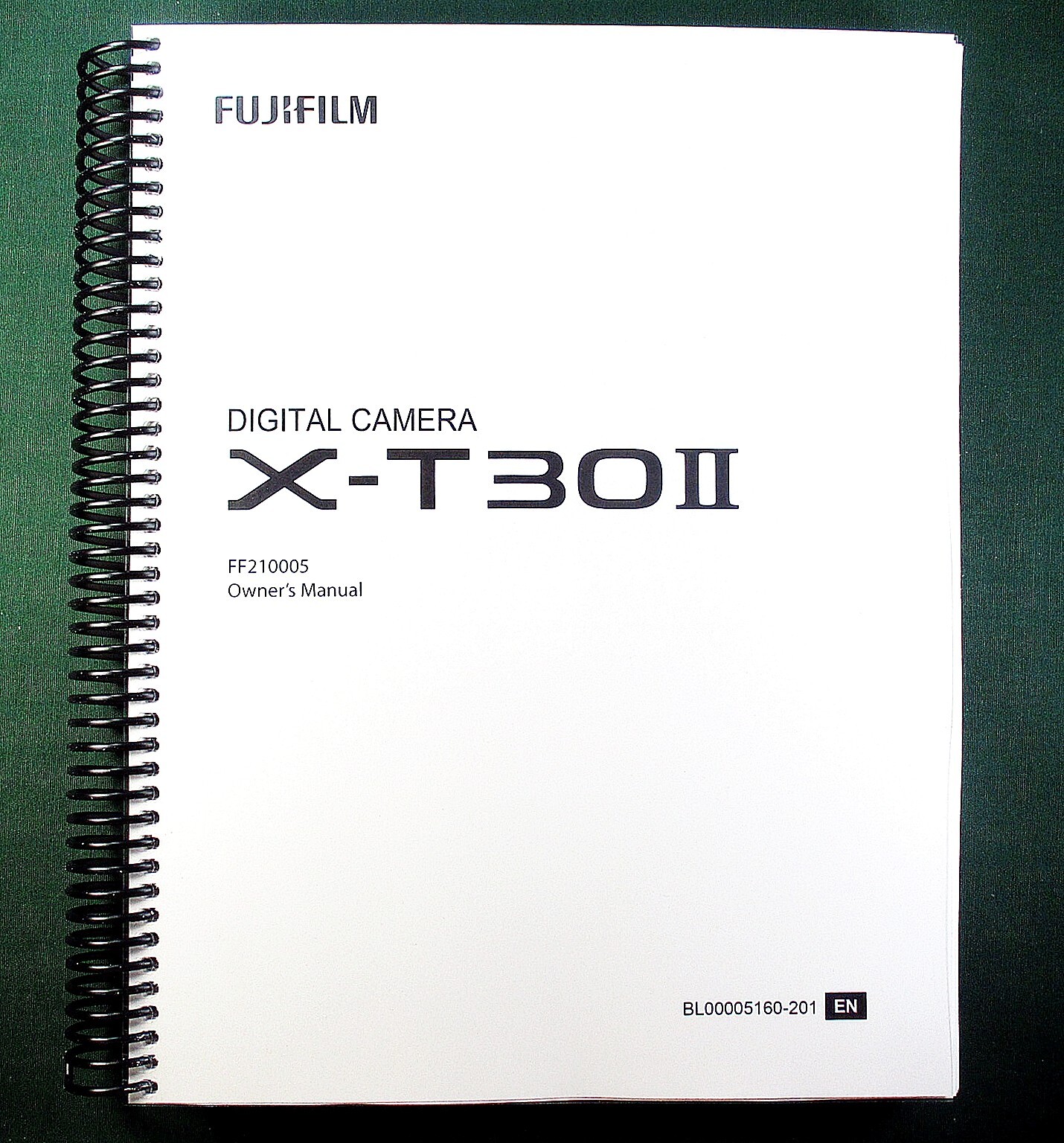 FujiFilm X-T30II Instruction Manual: 360 Pages Full Color & Protective Covers!
