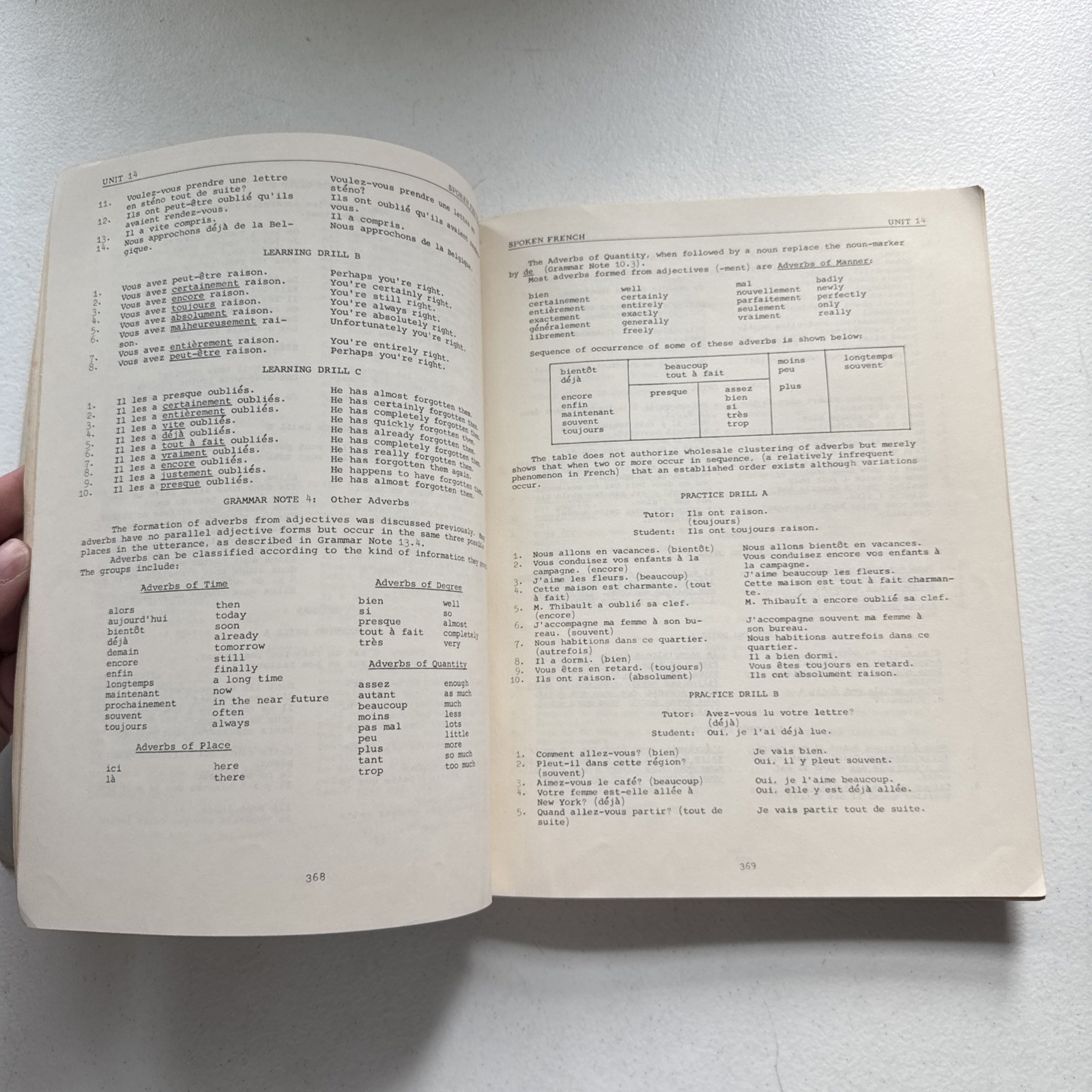 Foreign Service Insitute French Basic Course Units 13-24 1960