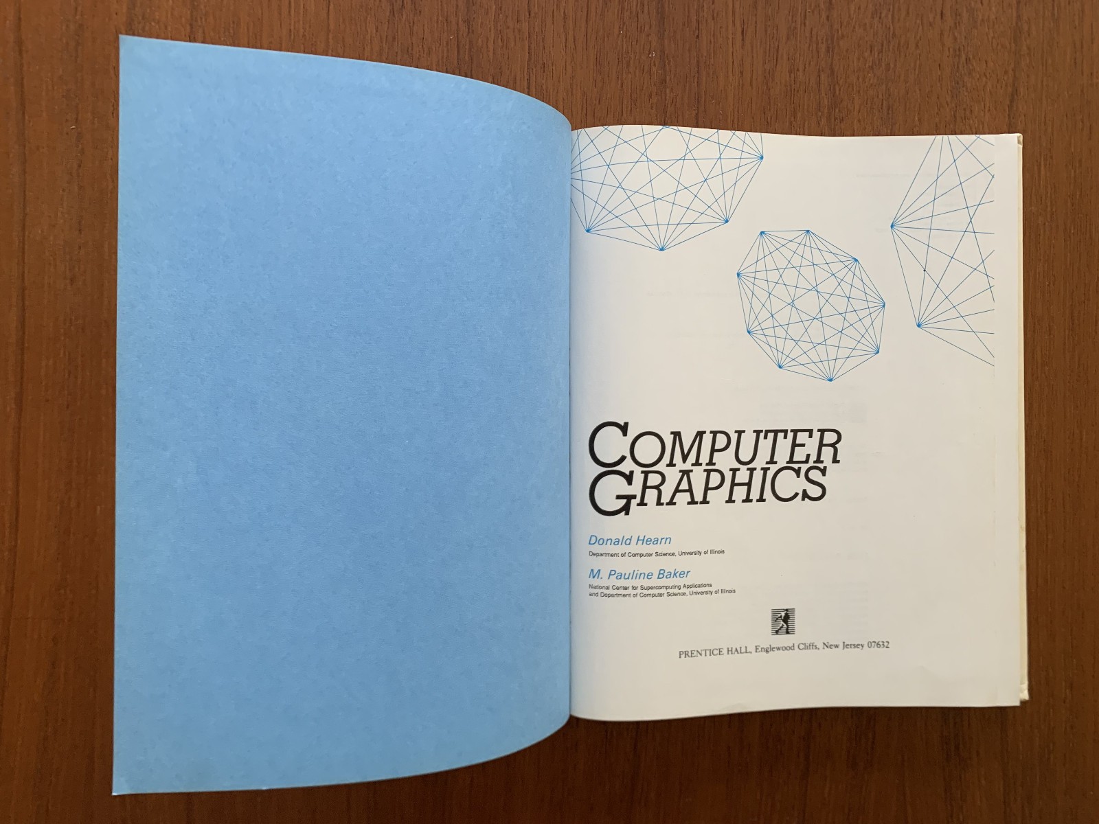 Computer Graphics by Donald Hearn M.Pauline Baker 1986 Retro Computer Book HC