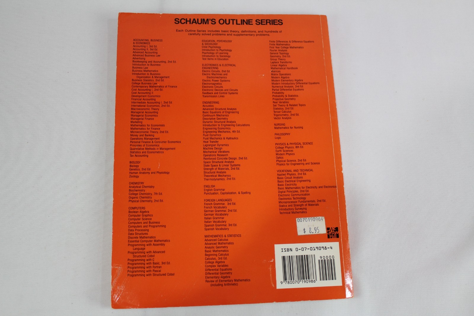 Schaum’s Outline Ser.: Schaum’s Outline of English Grammar by Eugene Ehrlich