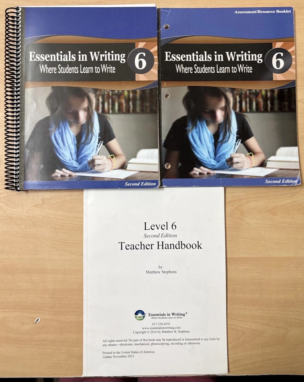 Lot 3 EIW Essentials in Writing Level 6 Assessment Student Book Teacher Handbook