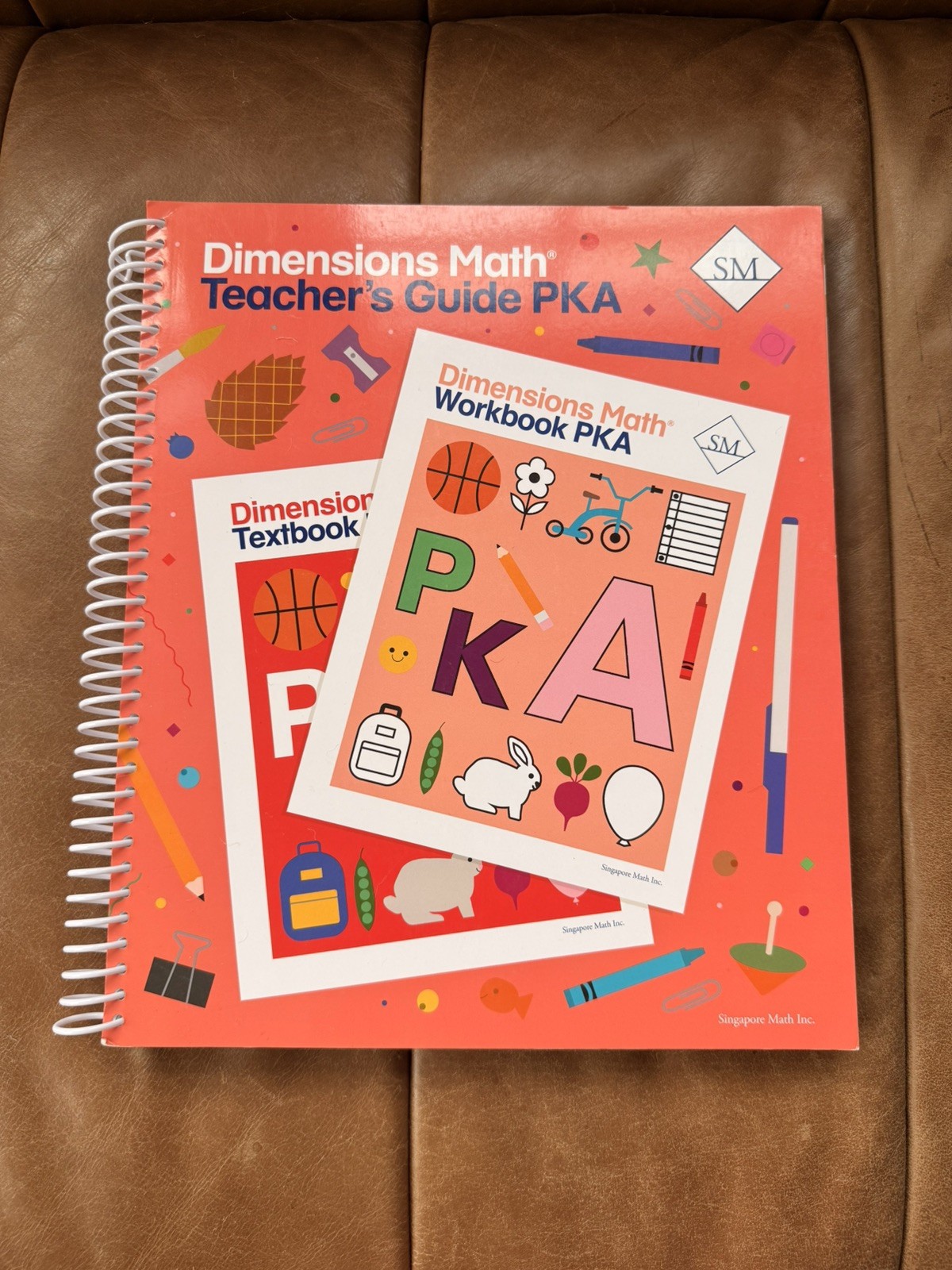 Singapore Math Dimensions Teacher’s Guide PKA & PKB Homeschool Curriculum Lot