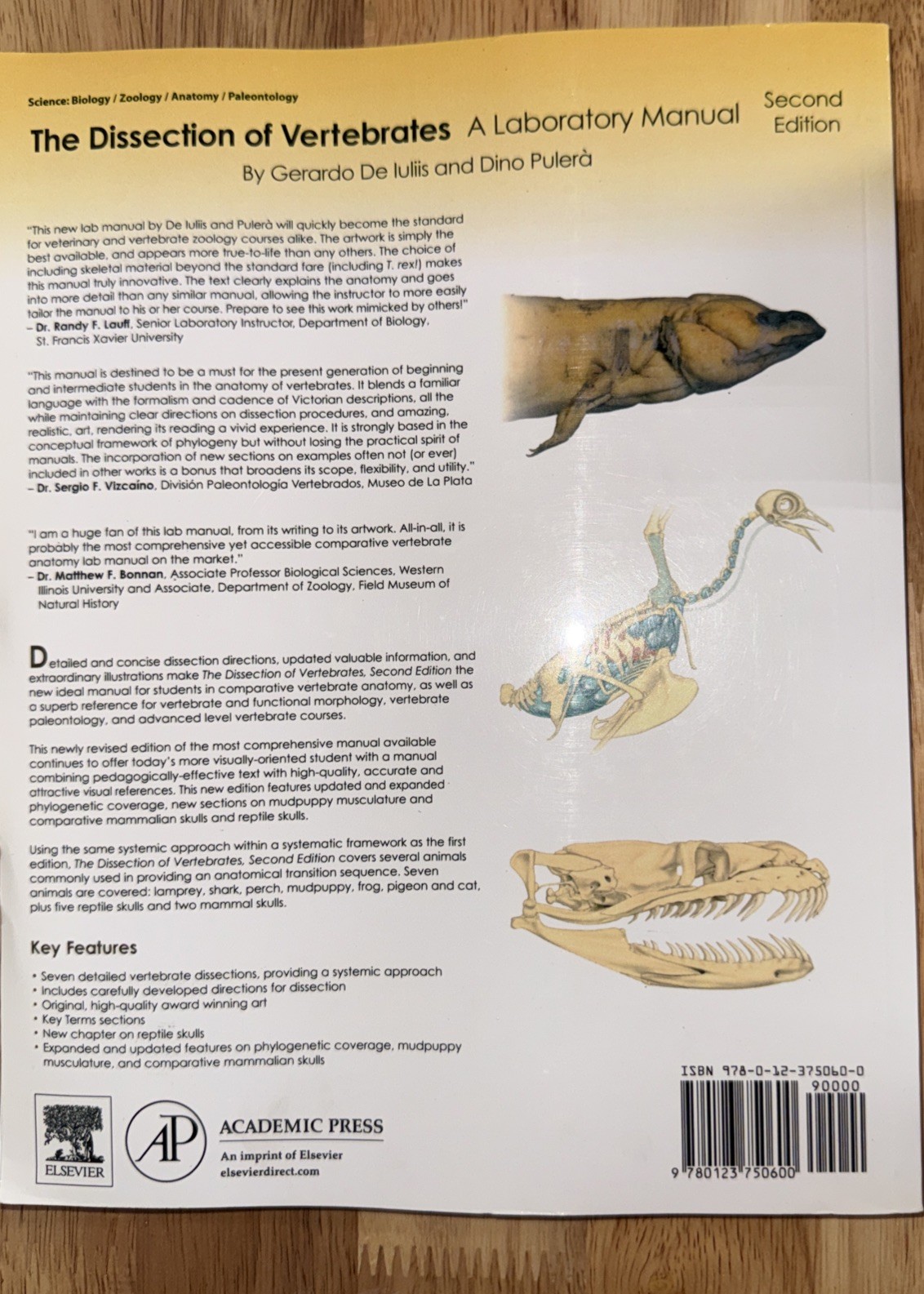 Dissection of Vertebrates by Dino Pulerà and Gerardo De Iuliis (2010, Trade…