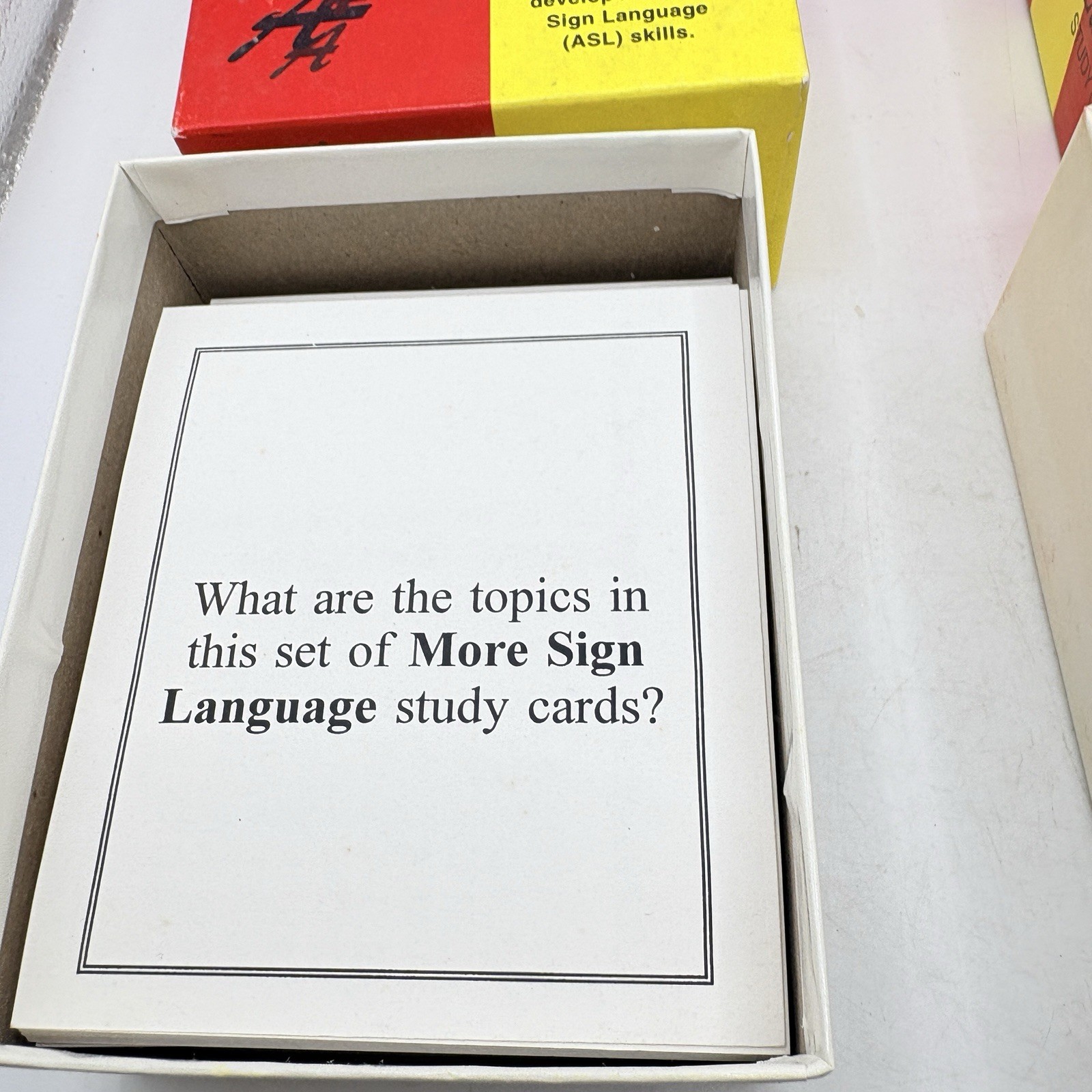 Exambusters More Sign Language Study Cards Parts 1 & 2 Group/Self Study
