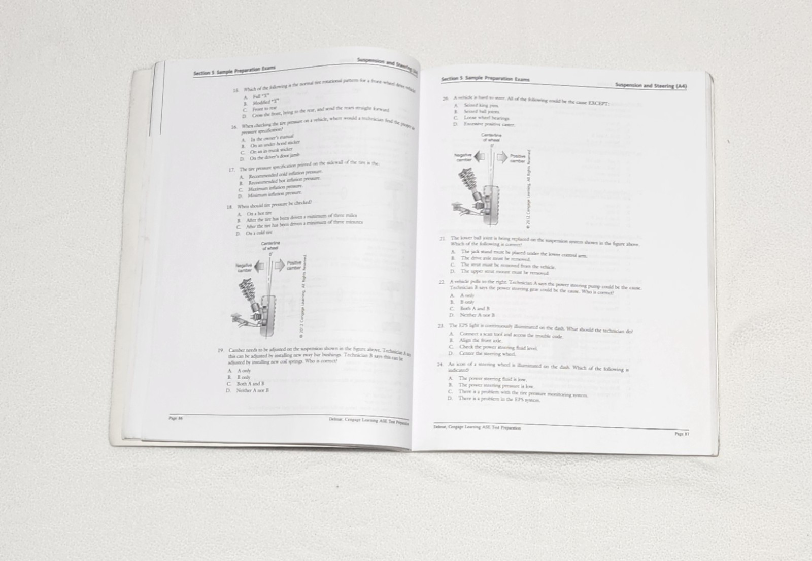ASE Test Preparation – A4 Suspension and – Paperback, by Delmar