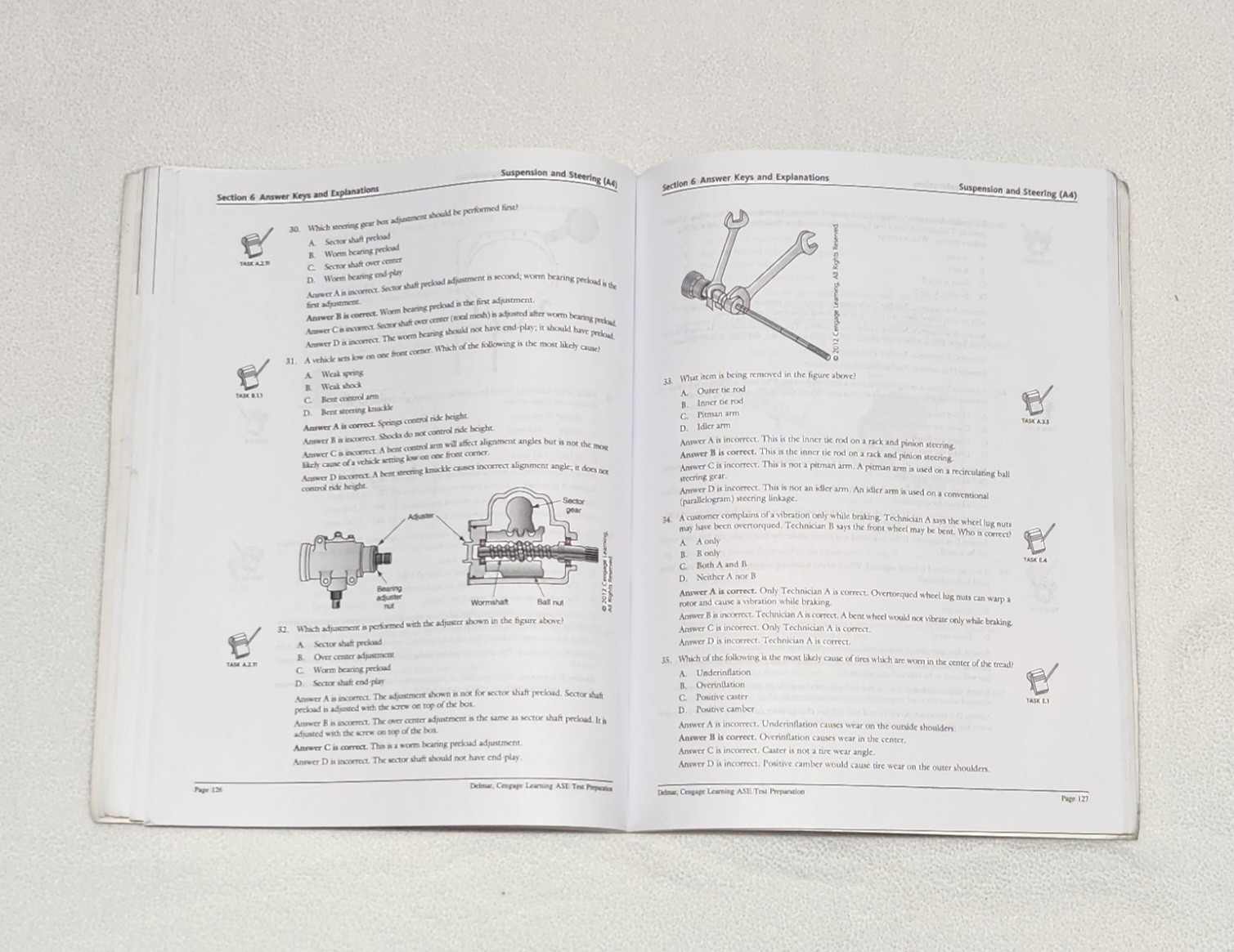 ASE Test Preparation – A4 Suspension and – Paperback, by Delmar