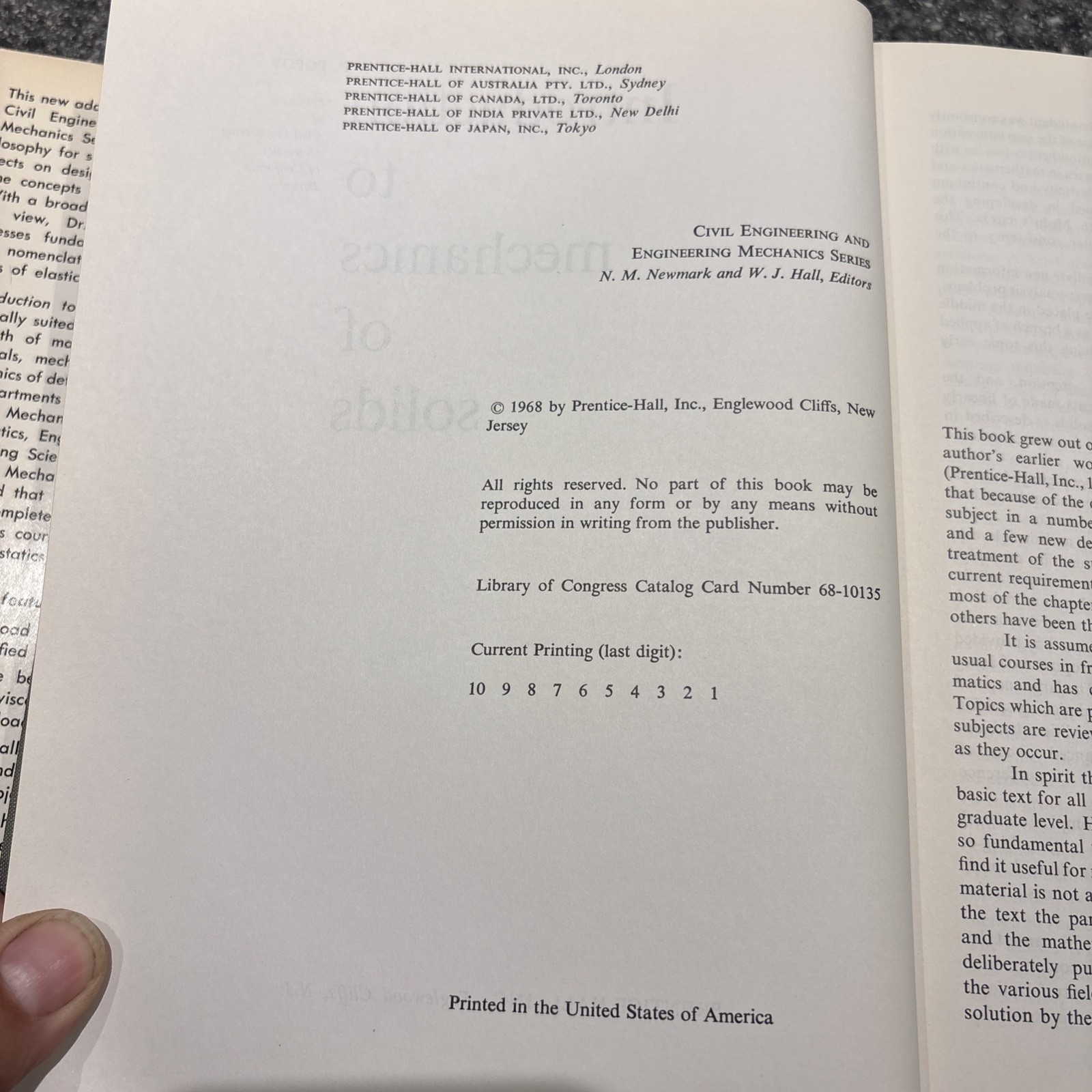 INTRODUCTION TO MECHANICS OF SOLIDS By Egor P. Popov – Hardcover 1968