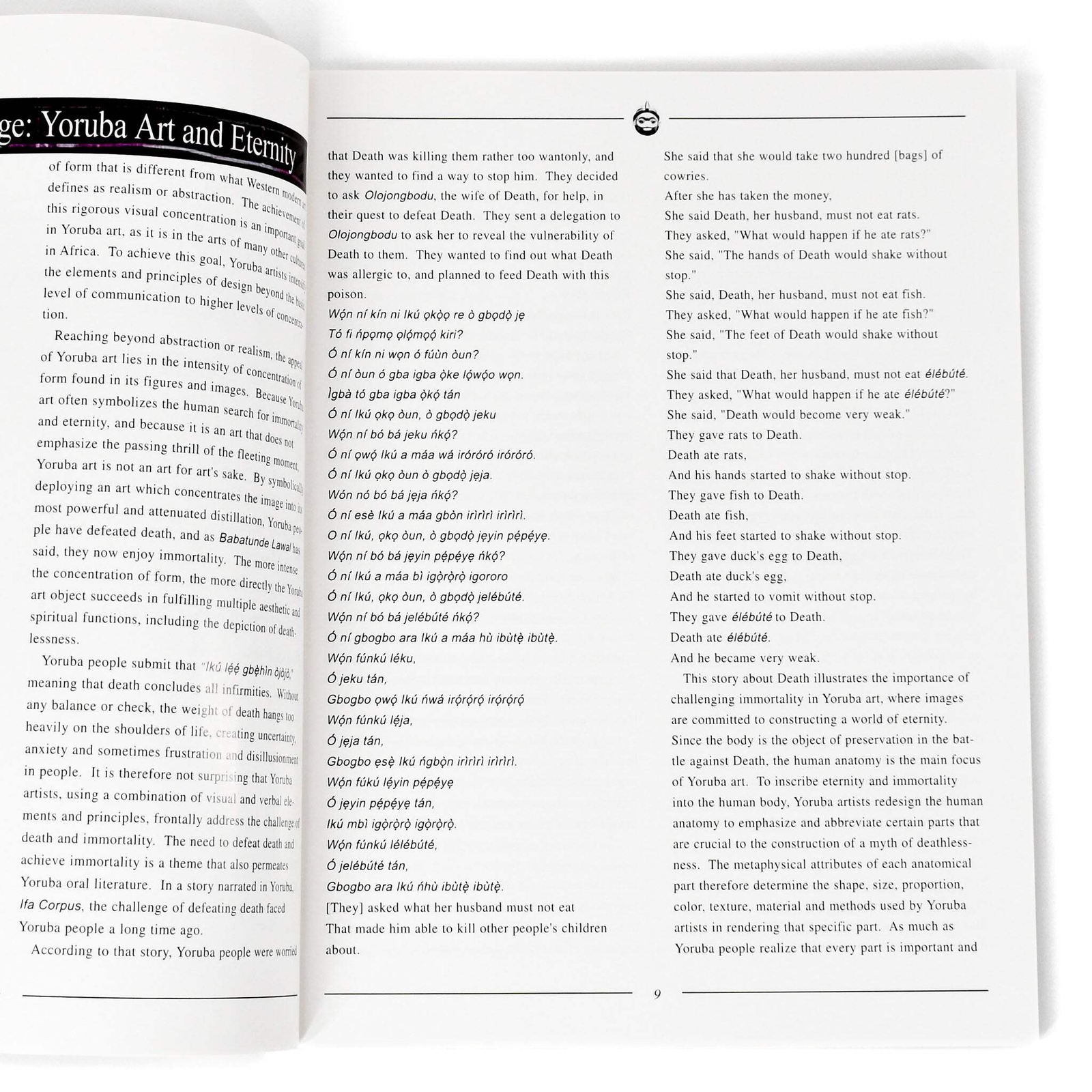 Yoruba: An Art of Life Book