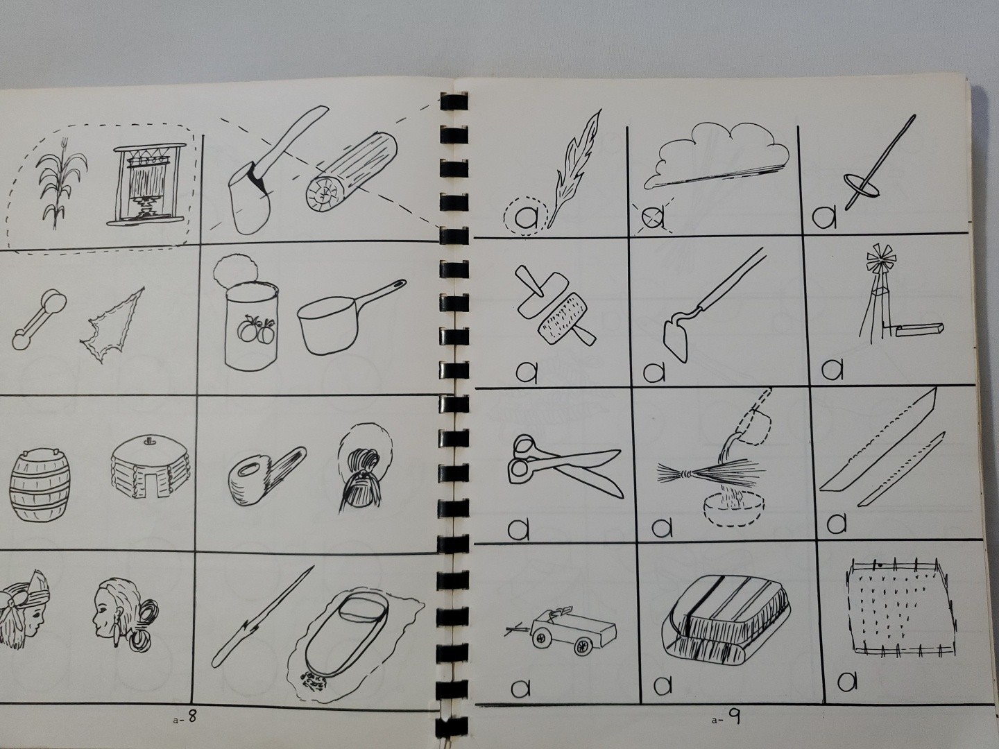 Vintage 1973 Navajo Vowels Workbook Diné Language Study Practice Word Letter
