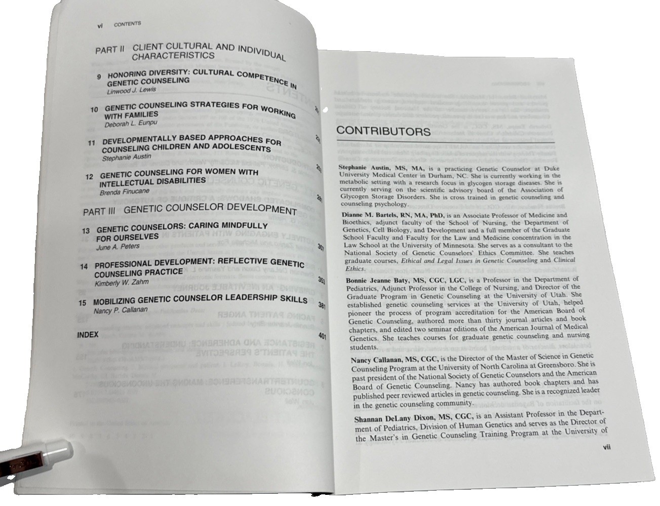 GENETIC COUNSELING PRACTICE / Advanced Concepts and Skills -Wiley-Blackwell 2010