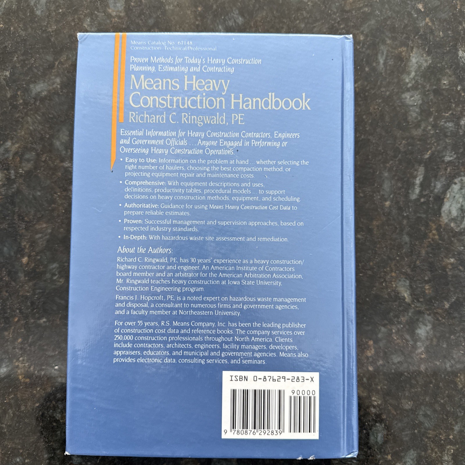 Means Heavy Construction Handbook: A Practical Guide to Estimating and Acc E4
