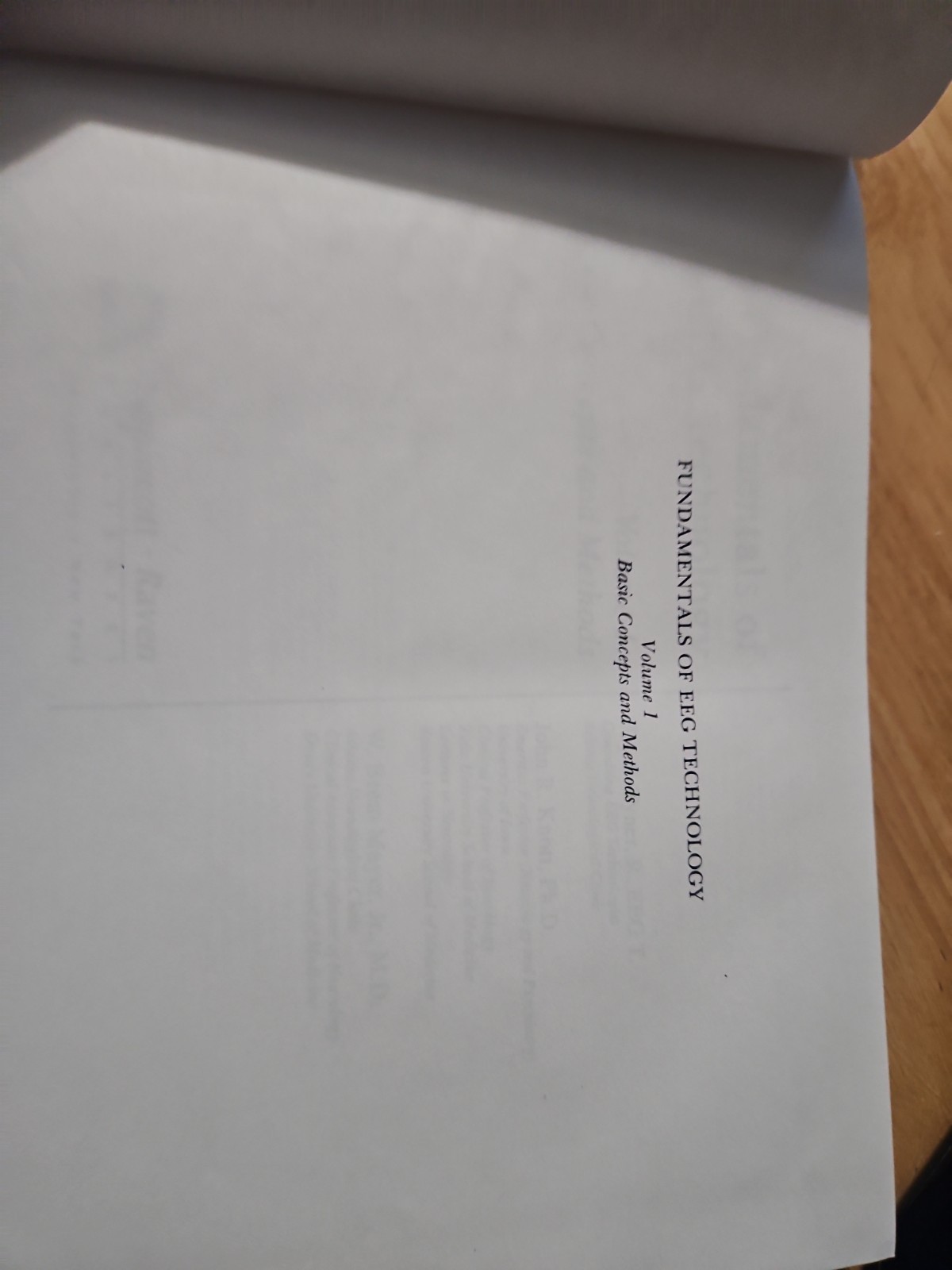 Fundamentals of EEG Technology Vol. 1 : Vol. 1: Basic Concepts and Methods by…
