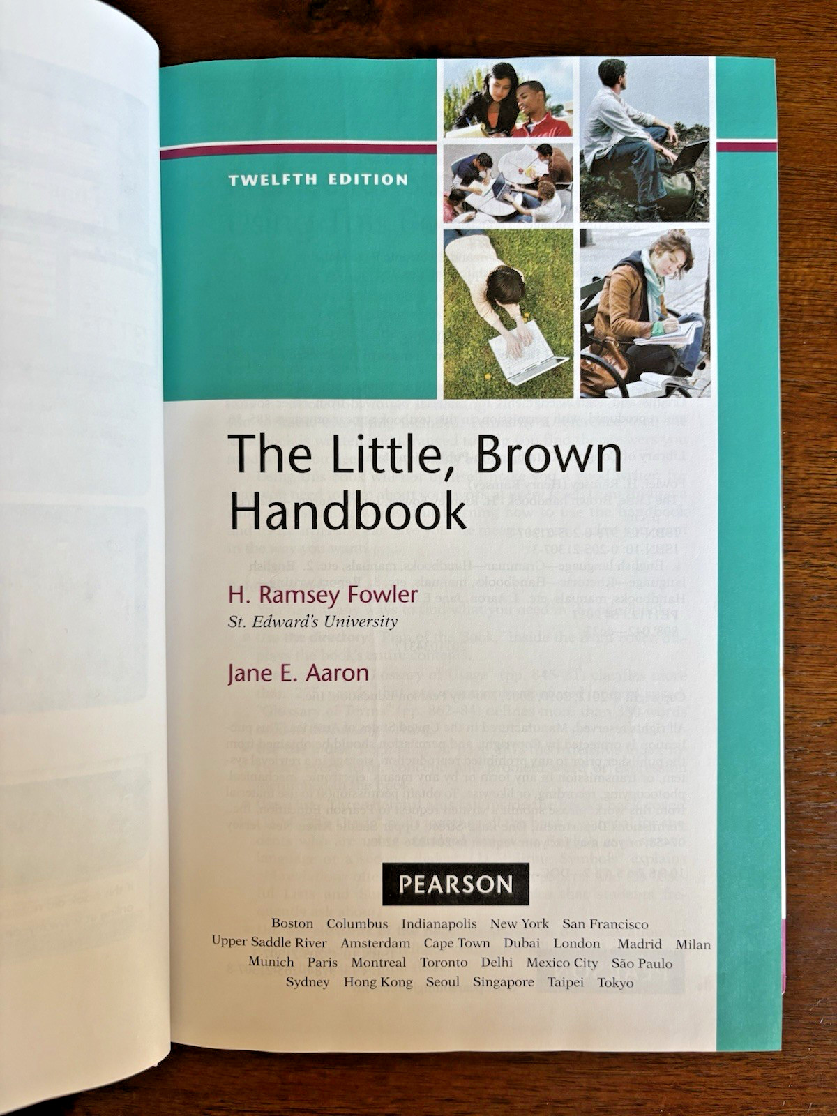 H. Ramsey Fowler & Jane E. Aaron The Little Brown Handbook 12th Ed HC Very Good