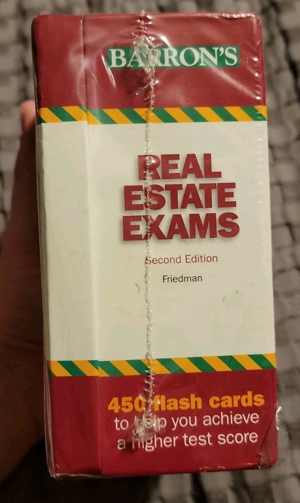 NEW Barron’s Test Prep Ser.: Real Estate Exam Flash Cards by Jack P. Friedman
