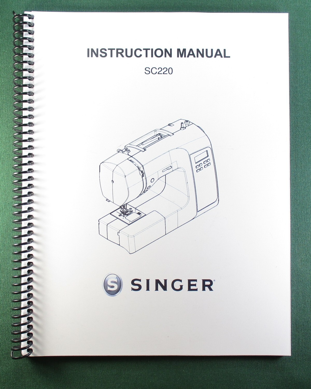 Singer SC220 Instruction Manual: 36 Pages & Protective Covers!