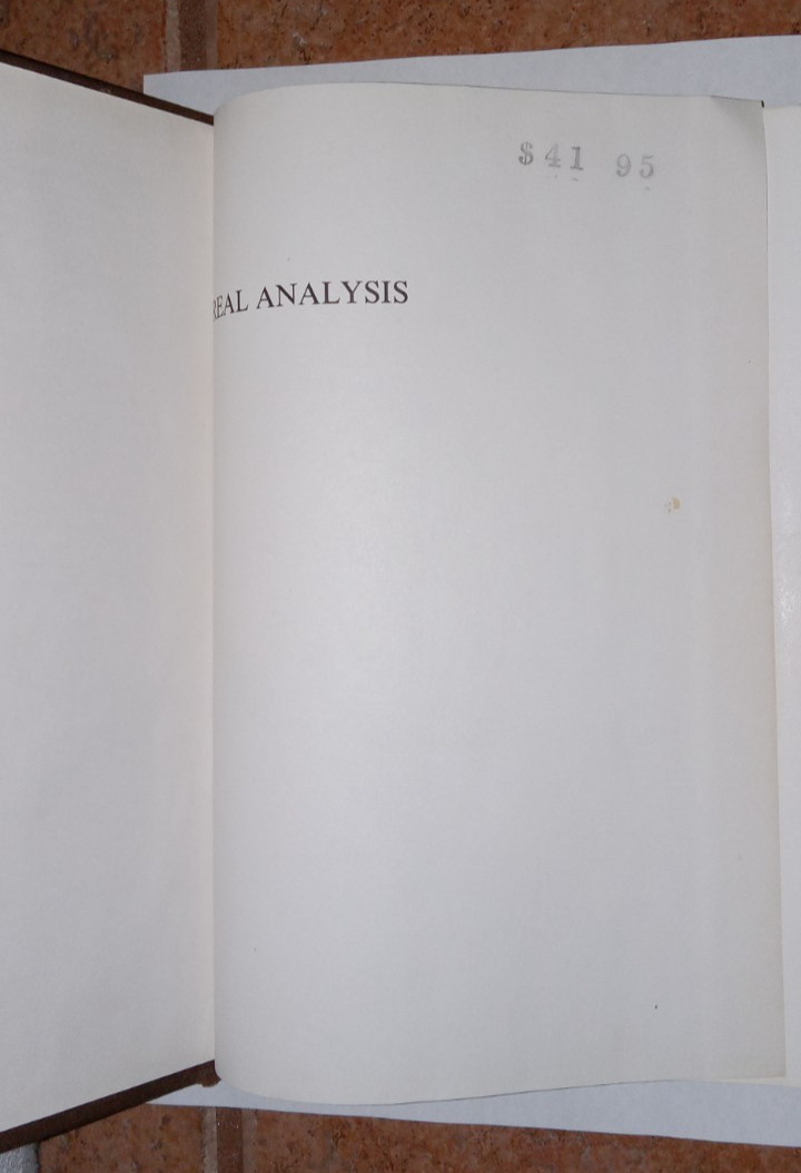 Real Analysis: Modern Techniques and Their Applications by Folland, Gerald B.