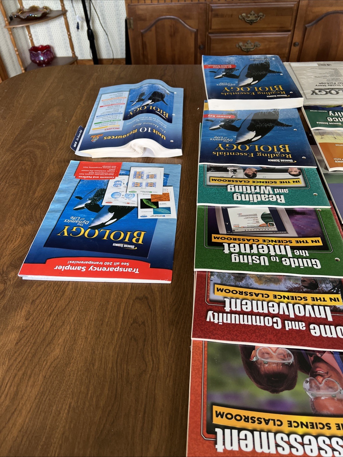 20 + Glencoe Biology Homeschool Curriculum Teacher Resource Lot Manuals McGraw