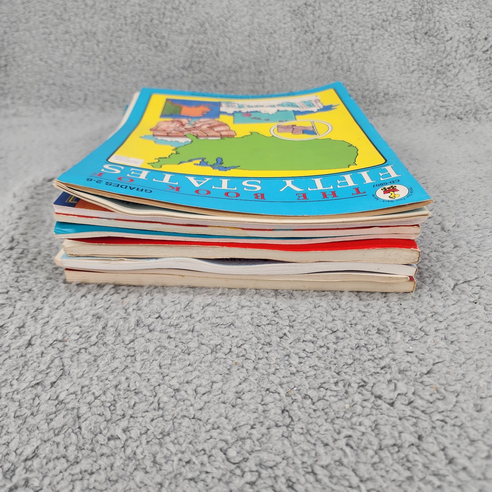 Vtg Mixed Lot of 9 Books Children Homeschool Learning Resources Activity